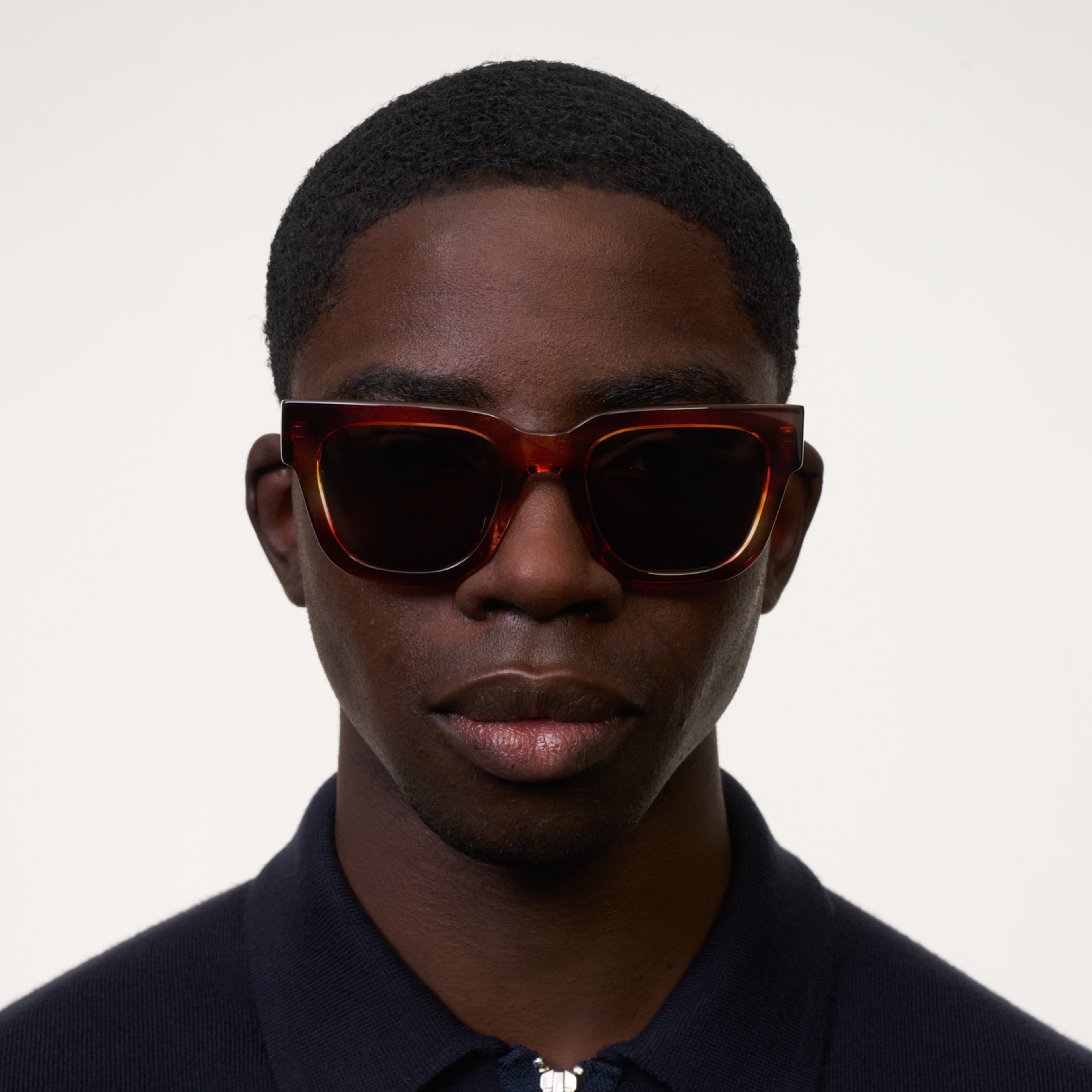 Ace & Tate Sunglasses | Square Acetate in Brown, Red