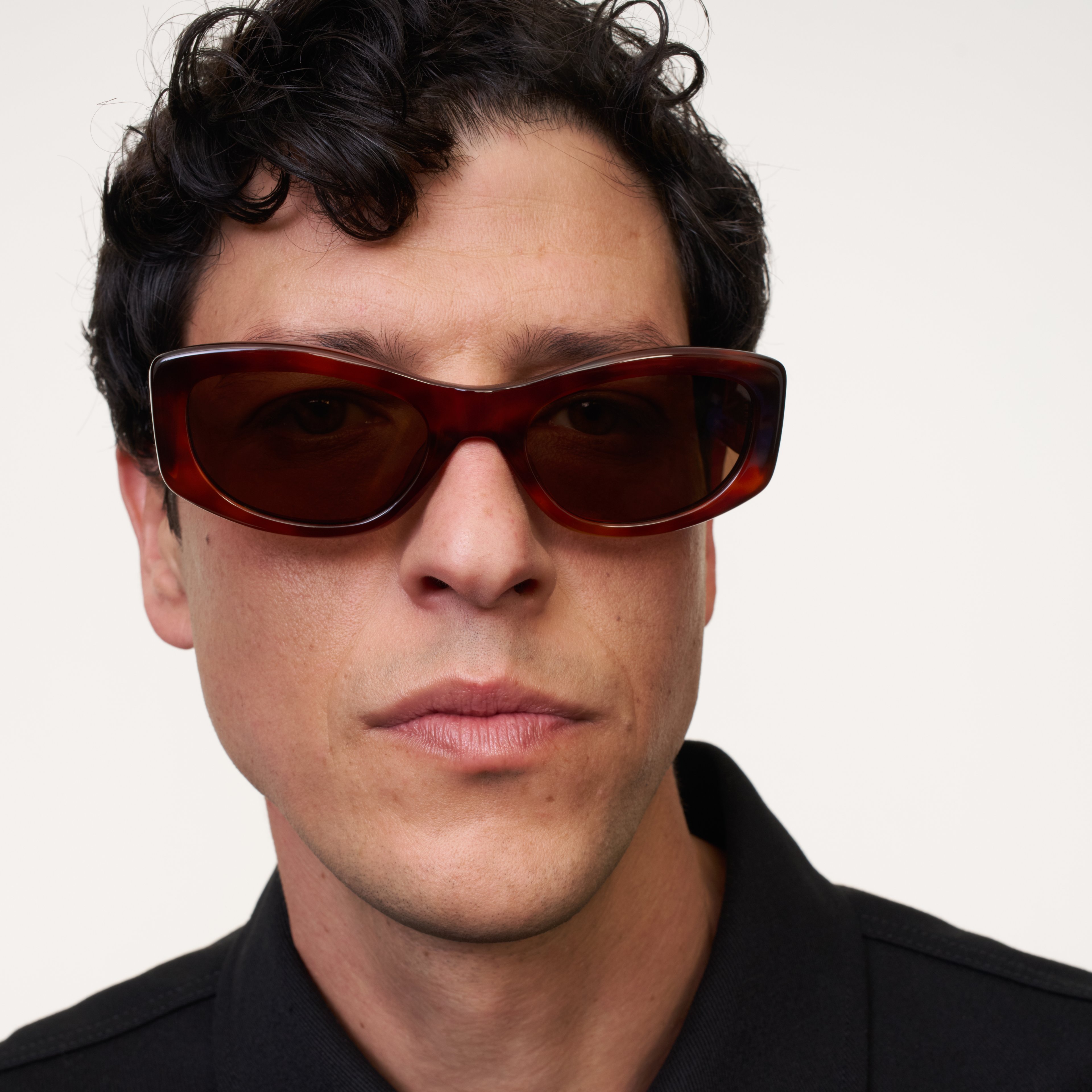 Ace & Tate Sunglasses | Rectangle Acetate in Brown
