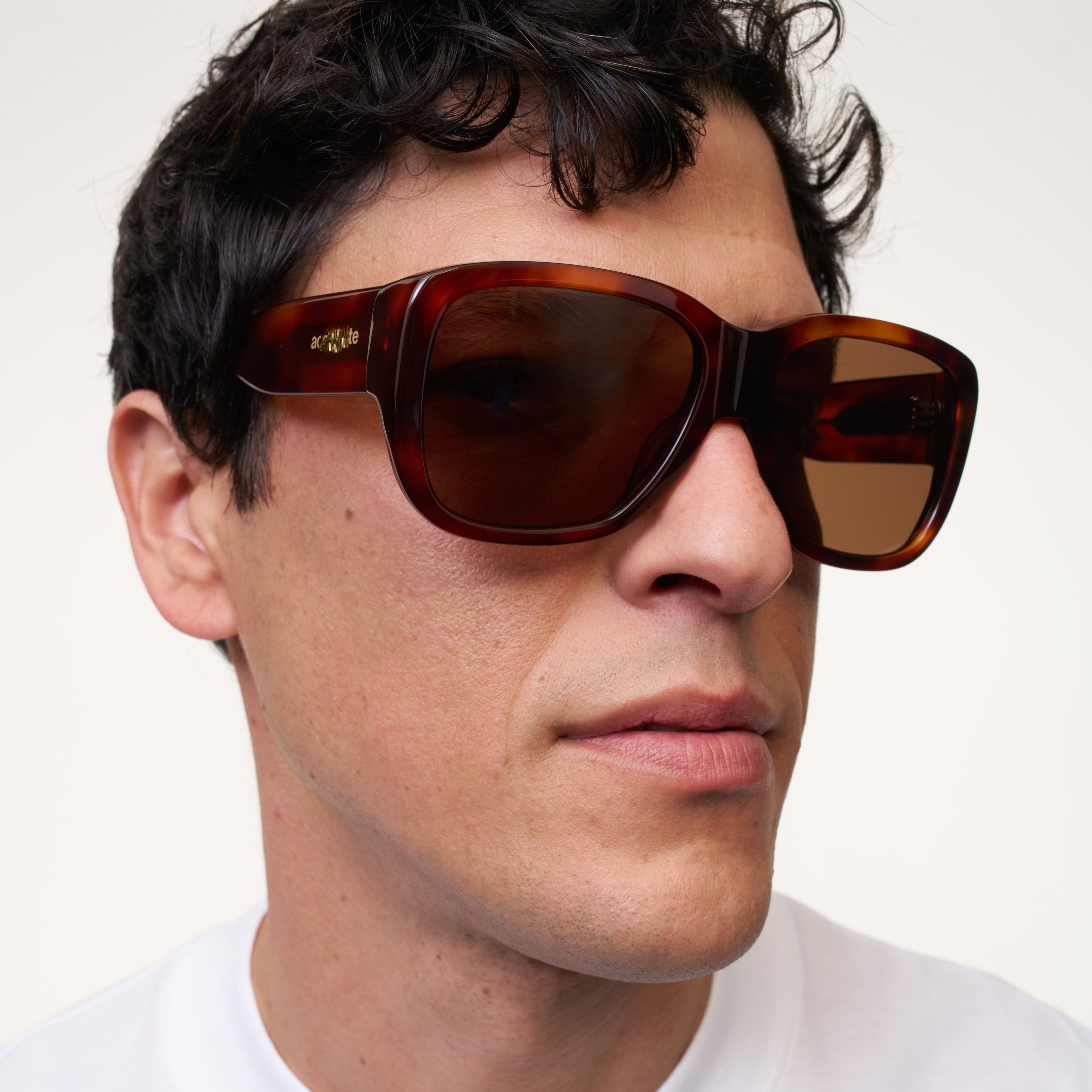 Ace & Tate Sonnenbrillen | Quadratisch Acetat in Braun