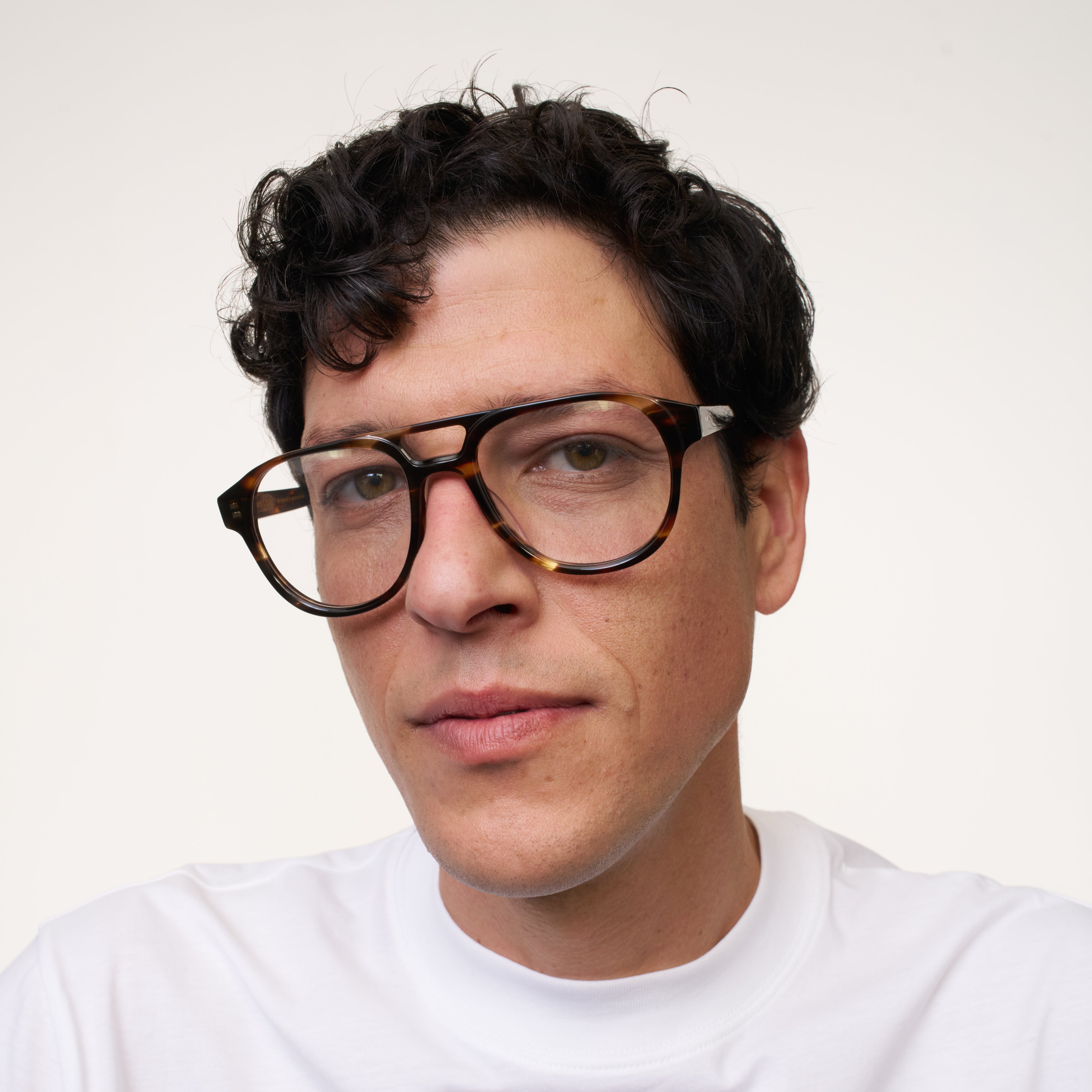 Ace & Tate Glasses | Oval Acetate in Brown, Orange