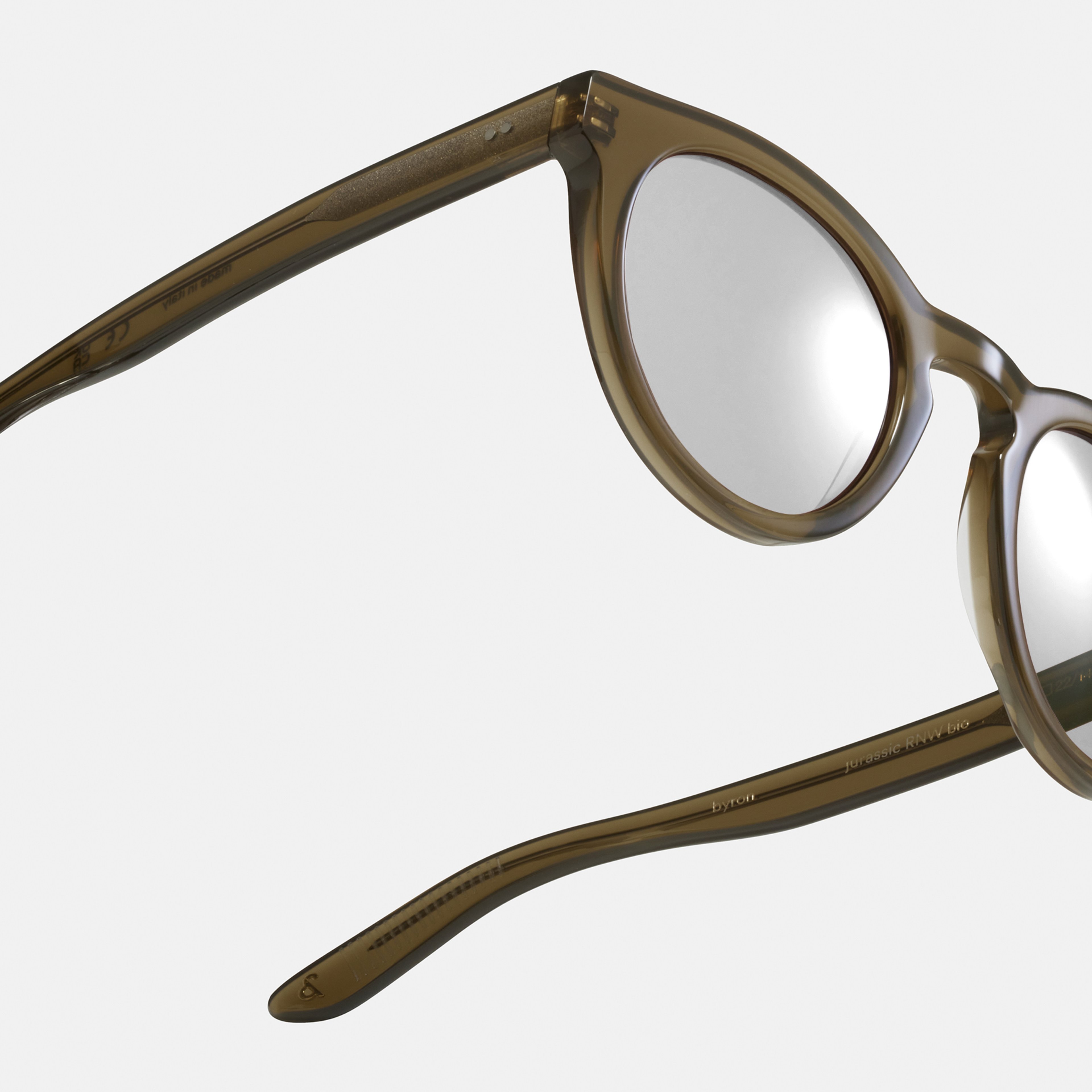 Ace & Tate Brillen | Rond Renew bio acetate in Groen