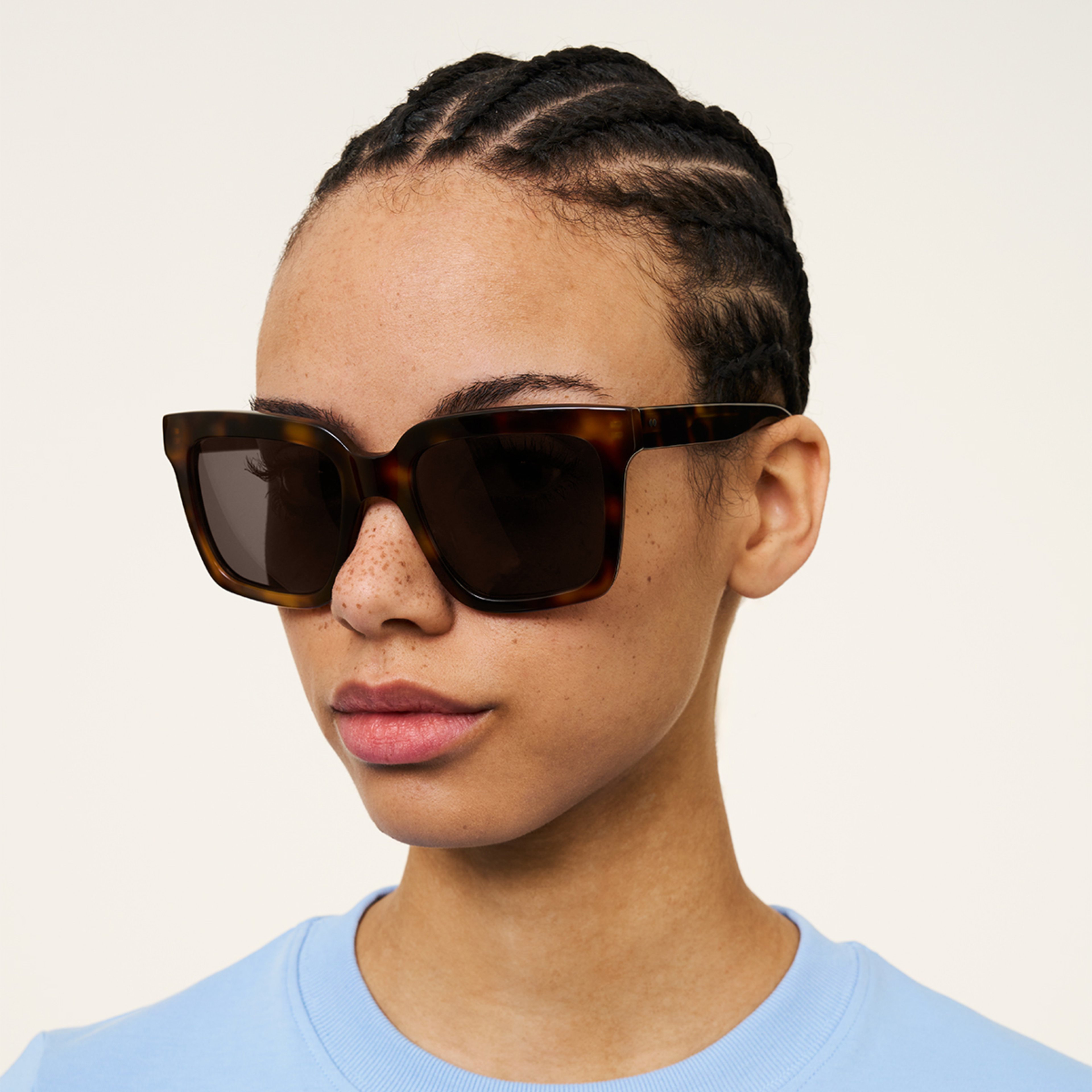 Ace & Tate Solaires |  Acétate in Noir, Marron
