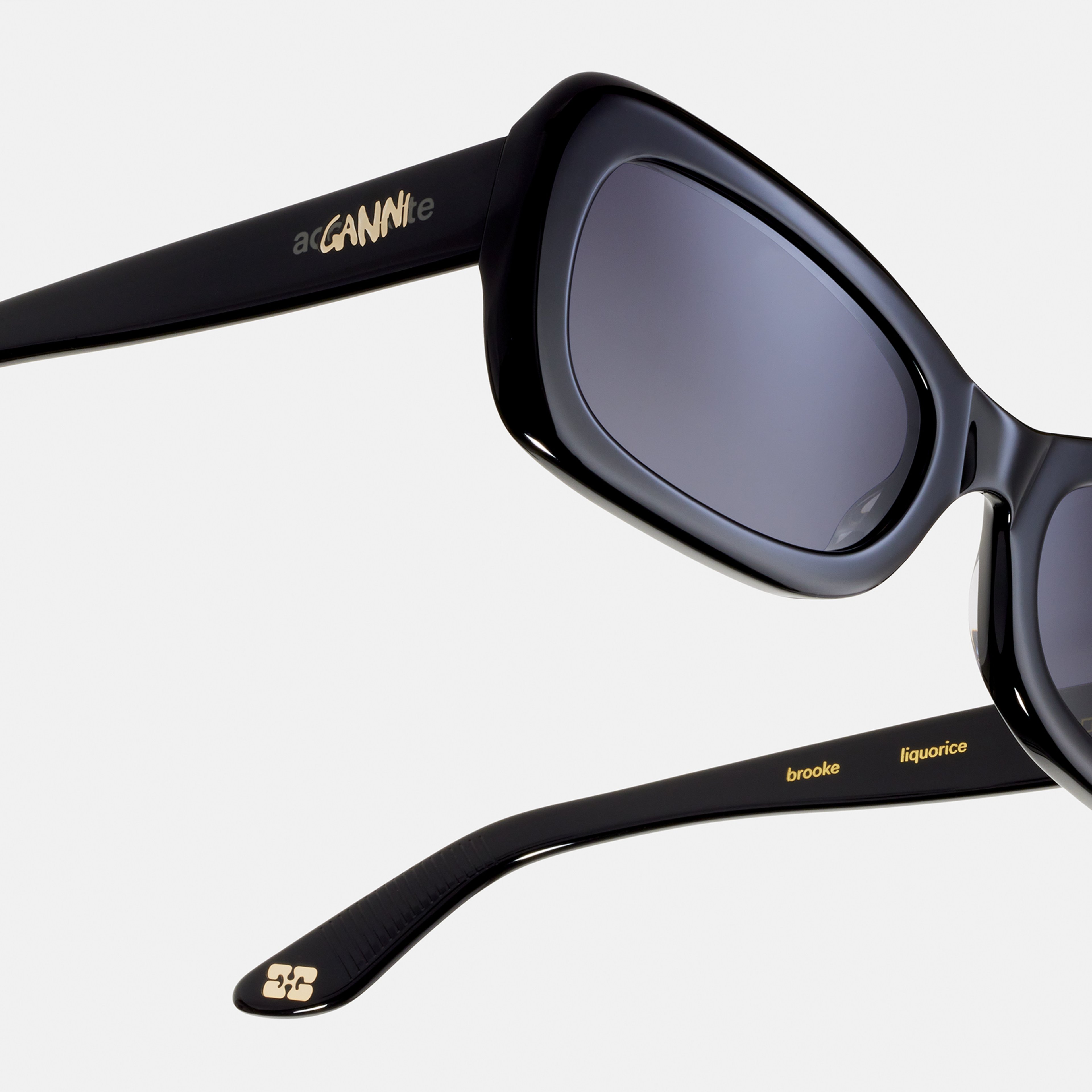 Ace & Tate Sonnenbrillen | Oval Acetat in Schwarz