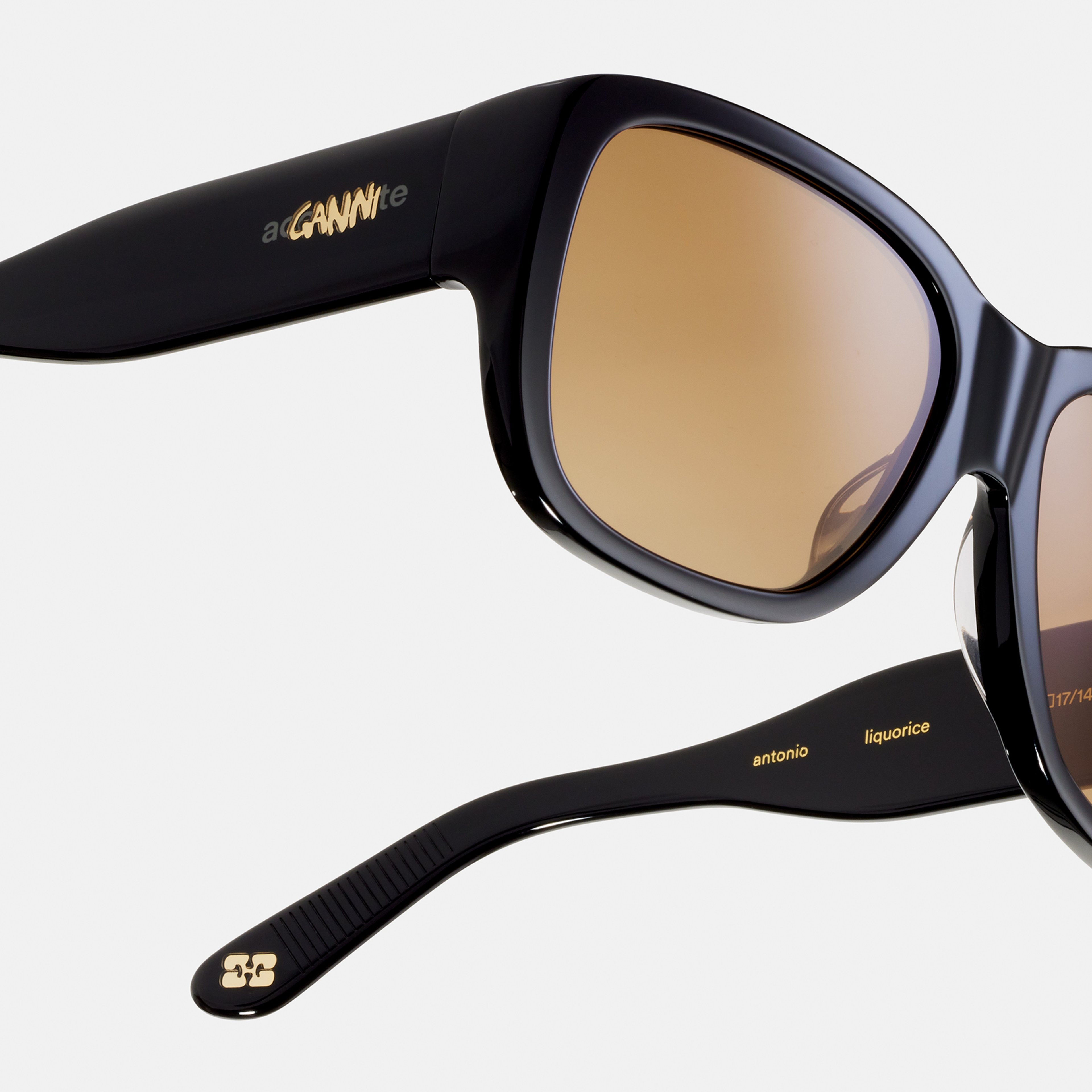 Ace & Tate Sonnenbrillen | Quadratisch Acetat in Schwarz