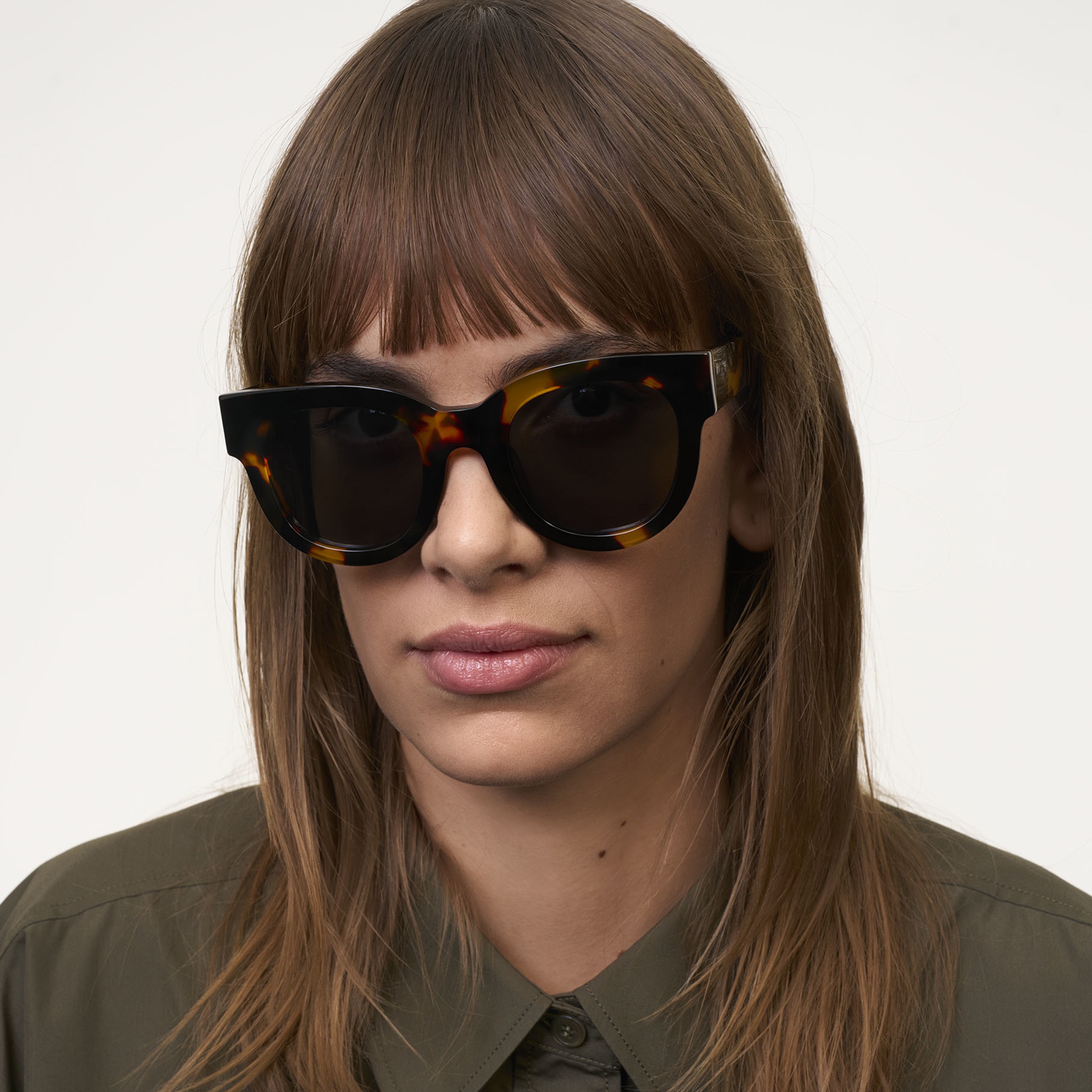 Ace & Tate Sunglasses | Round Acetate in Black, Brown, Yellow
