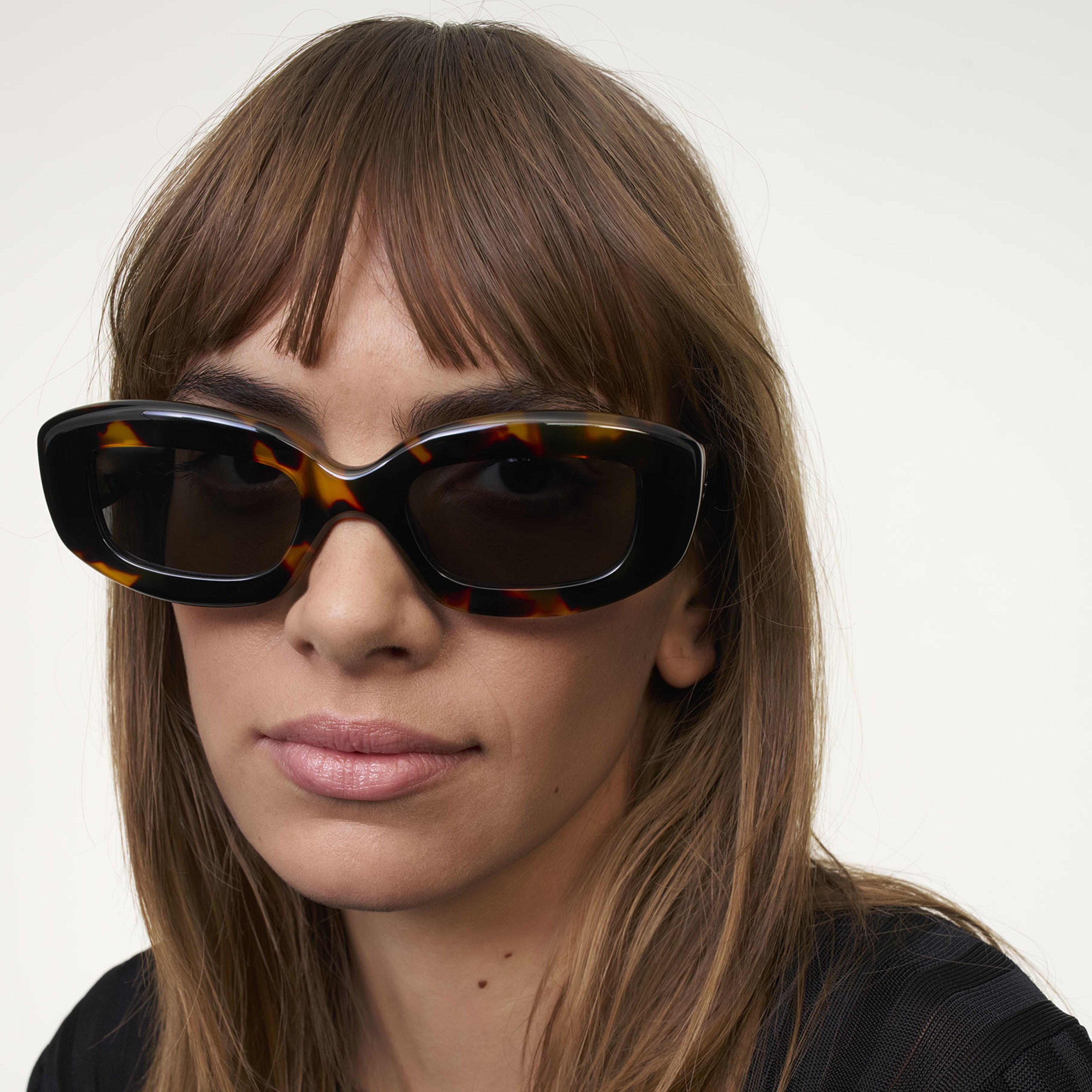 Ace & Tate Sunglasses | Rectangle Acetate in Black, Brown, Yellow
