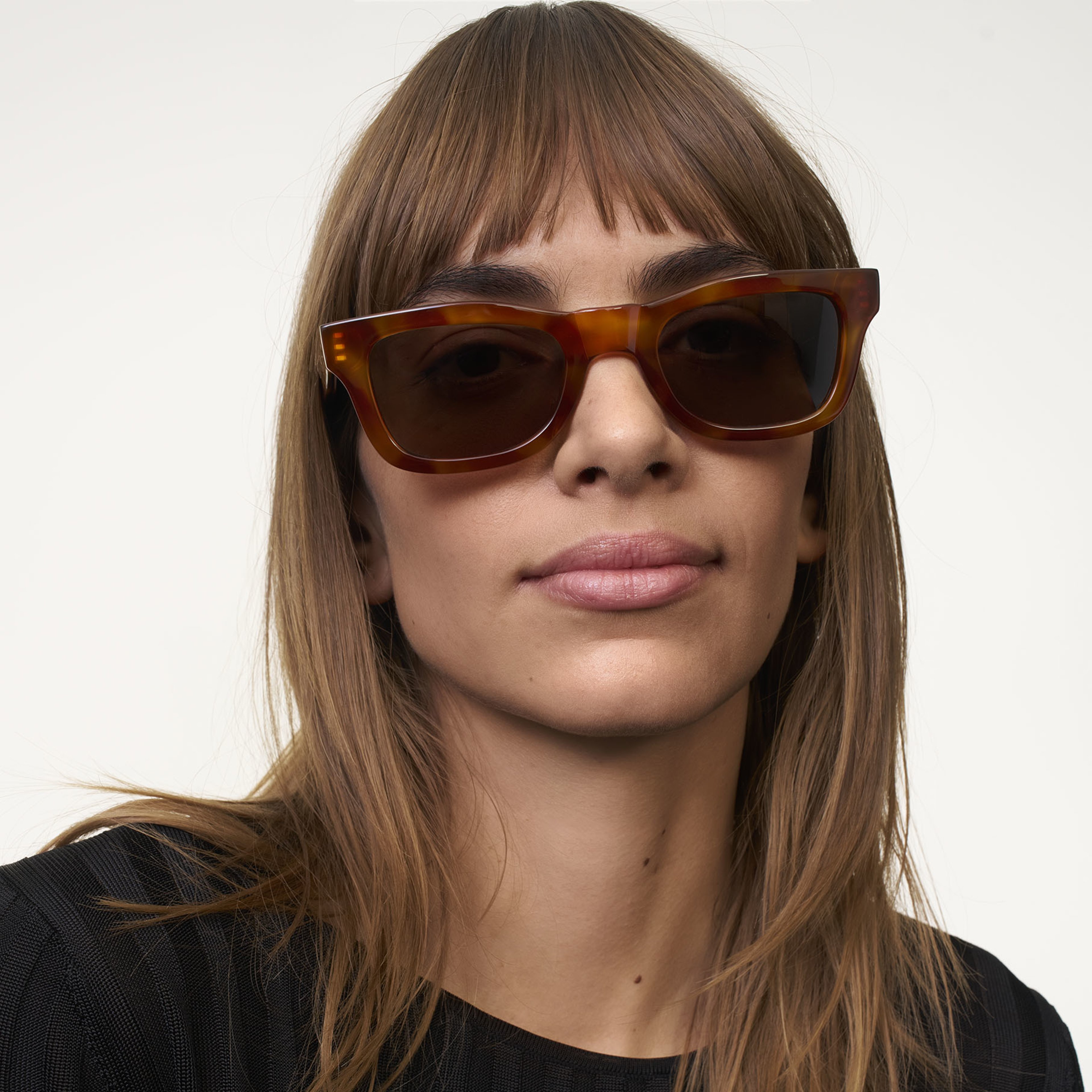 Ace & Tate Sunglasses | Rectangle Acetate in Brown