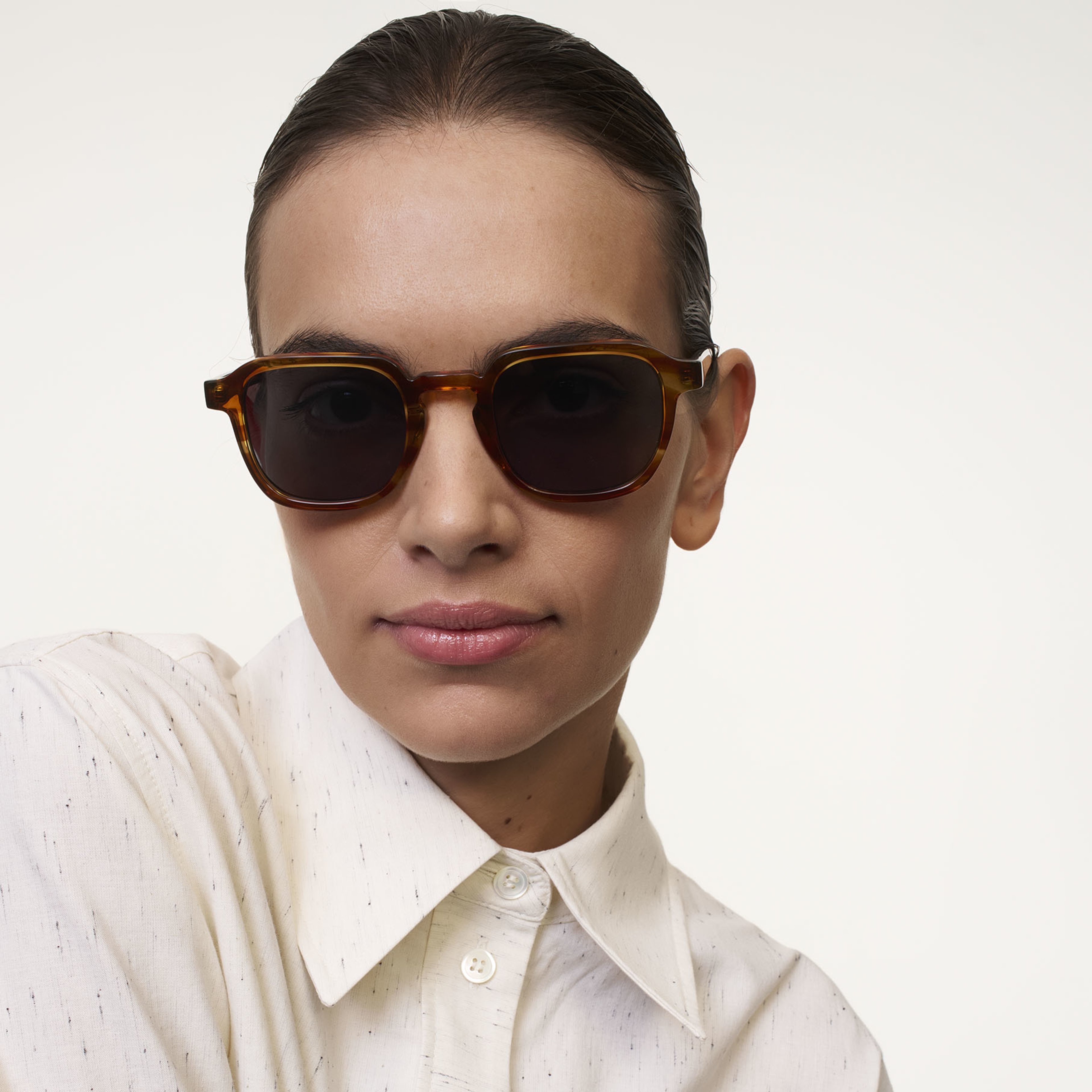 Ace & Tate Sunglasses |  Acetate in Brown, Orange