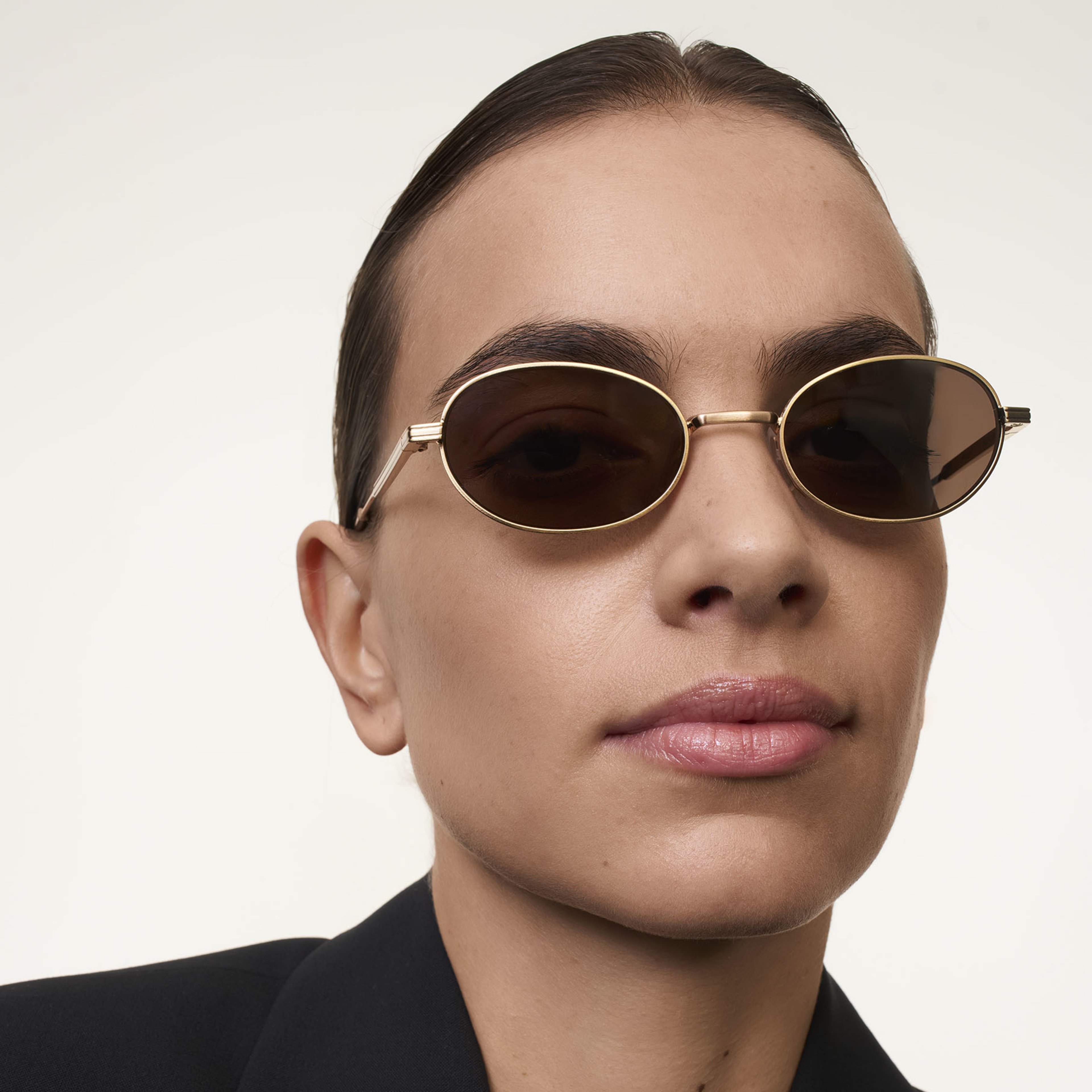 Ace & Tate Sonnenbrillen | Oval Metall in Gold