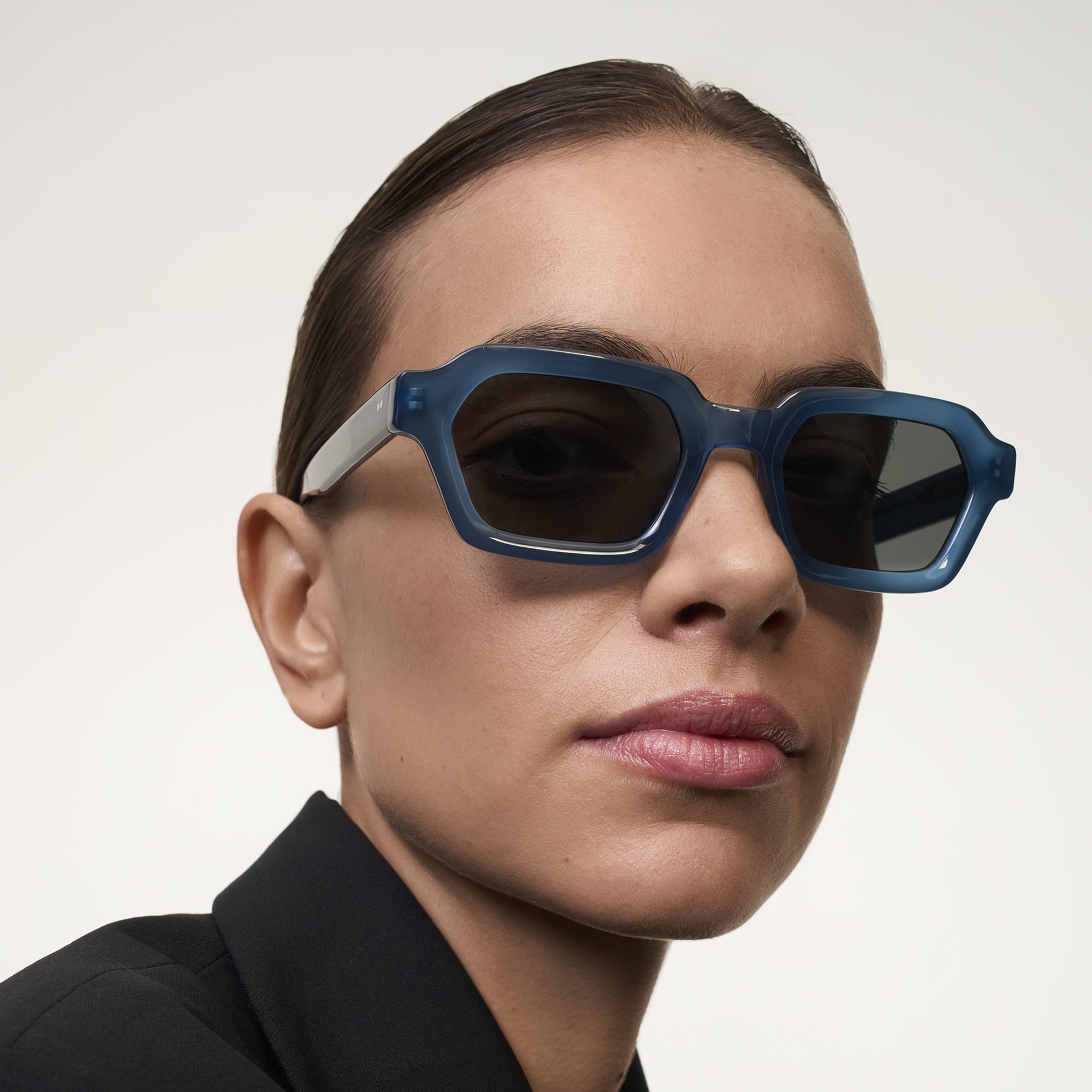 Ace & Tate Sunglasses | Rectangle Acetate in Blue