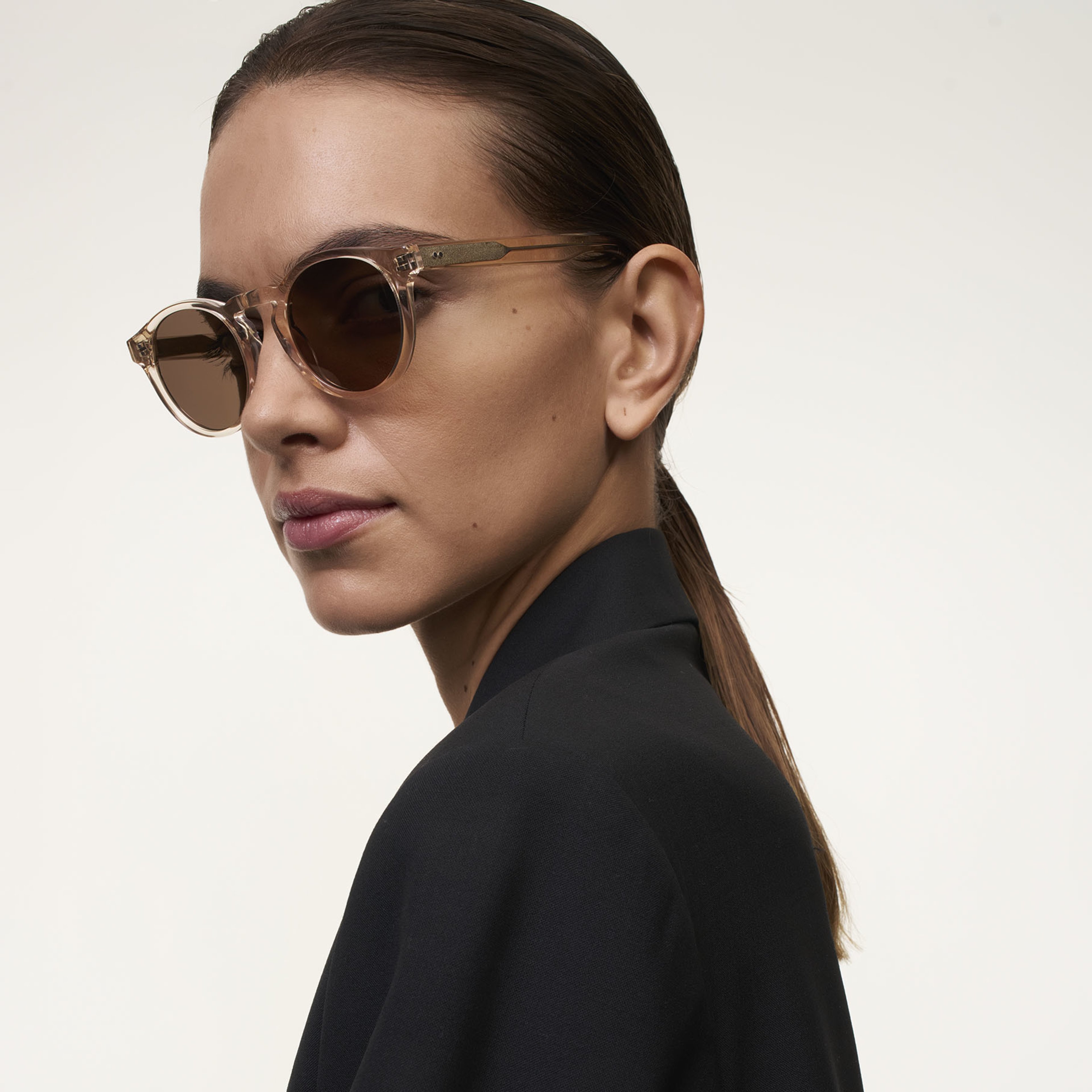 Ace & Tate Solaires | Ronde Acétate in Clair