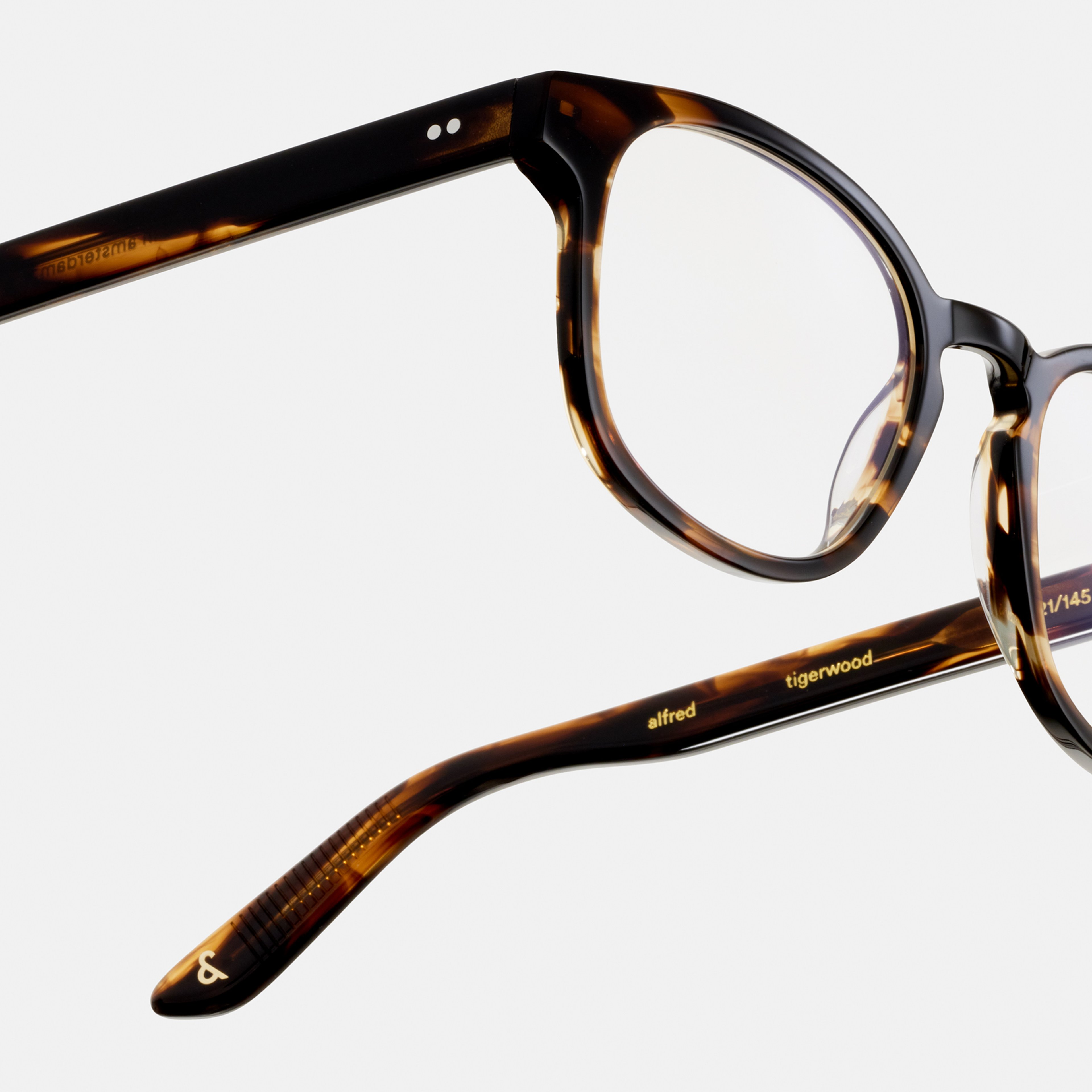 Ace & Tate Optiques | Carrée Acétate in Marron, Orange