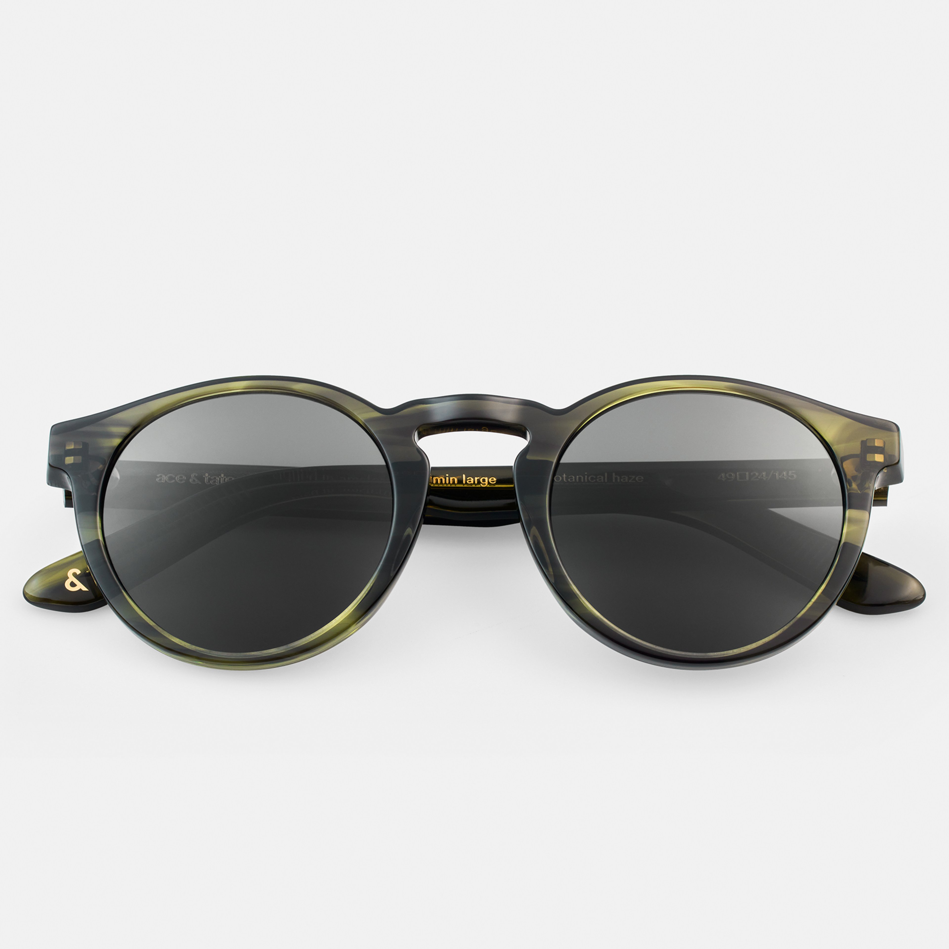 Ace & Tate Sunglasses | Round Acetate in Green