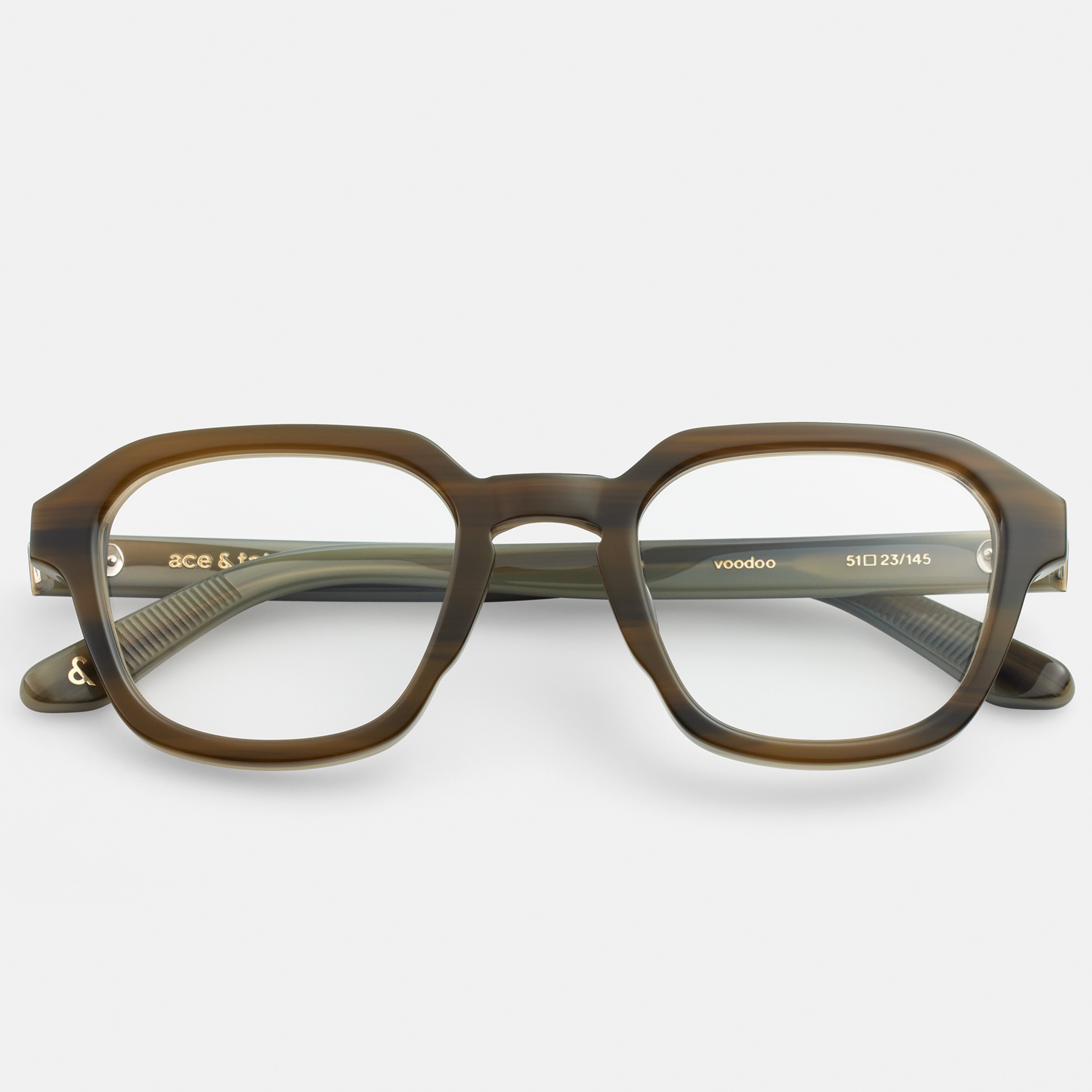 Ace & Tate Optiques |  Acétate in Vert, Gris