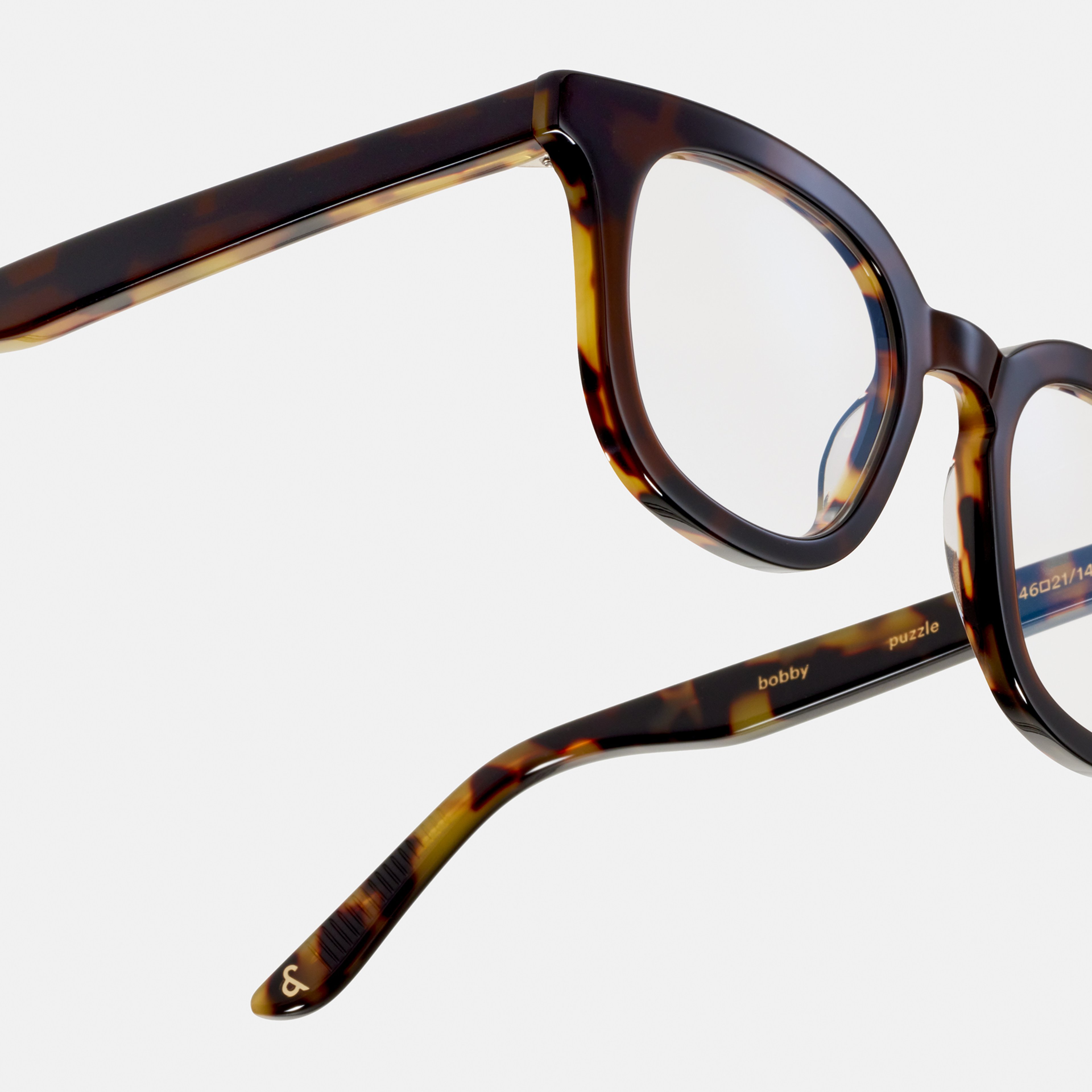 Ace & Tate Gafas | Cuadrada Acetato in Beige, Negro, Marrón, Amarillo