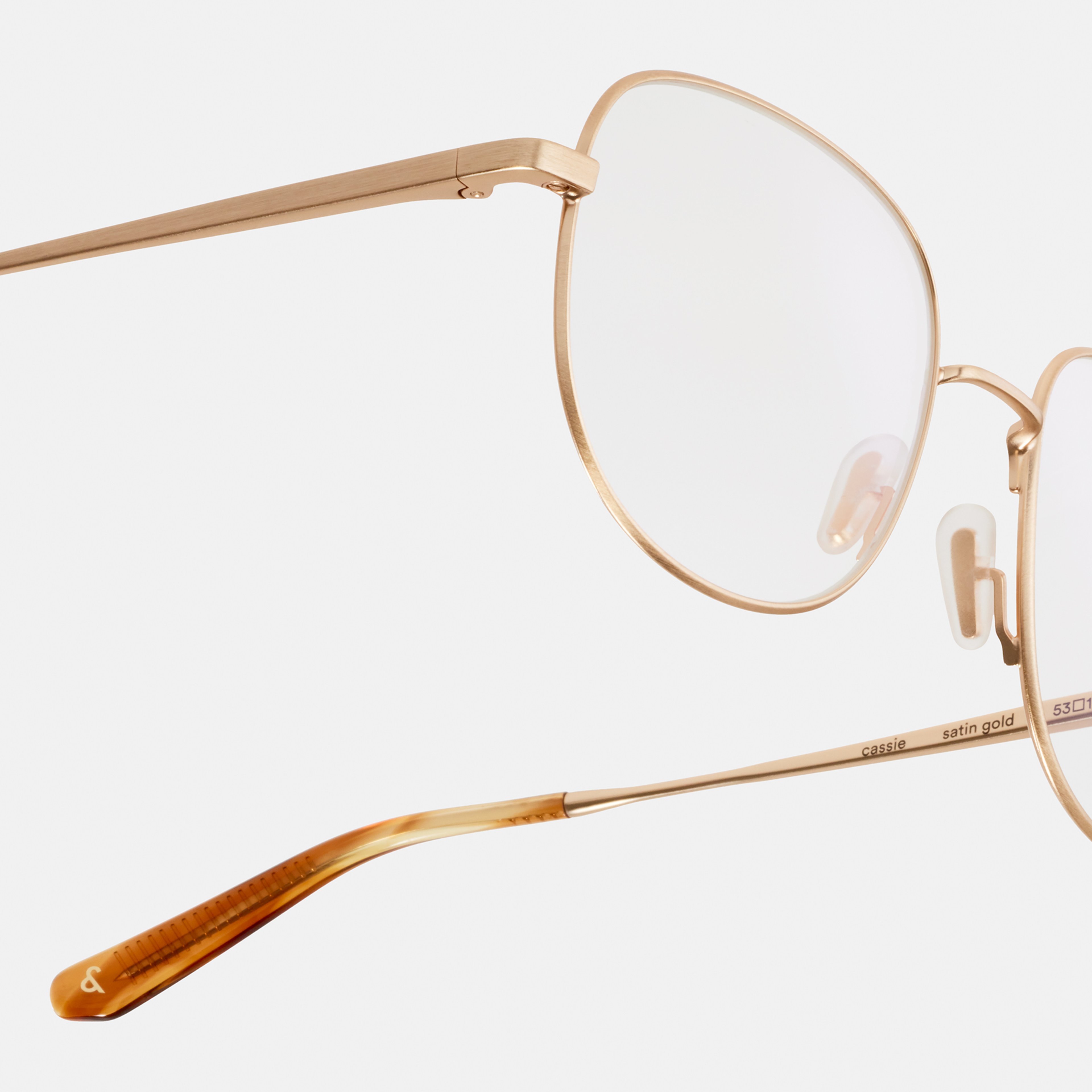 Ace & Tate Glasses | Round Metal in Gold