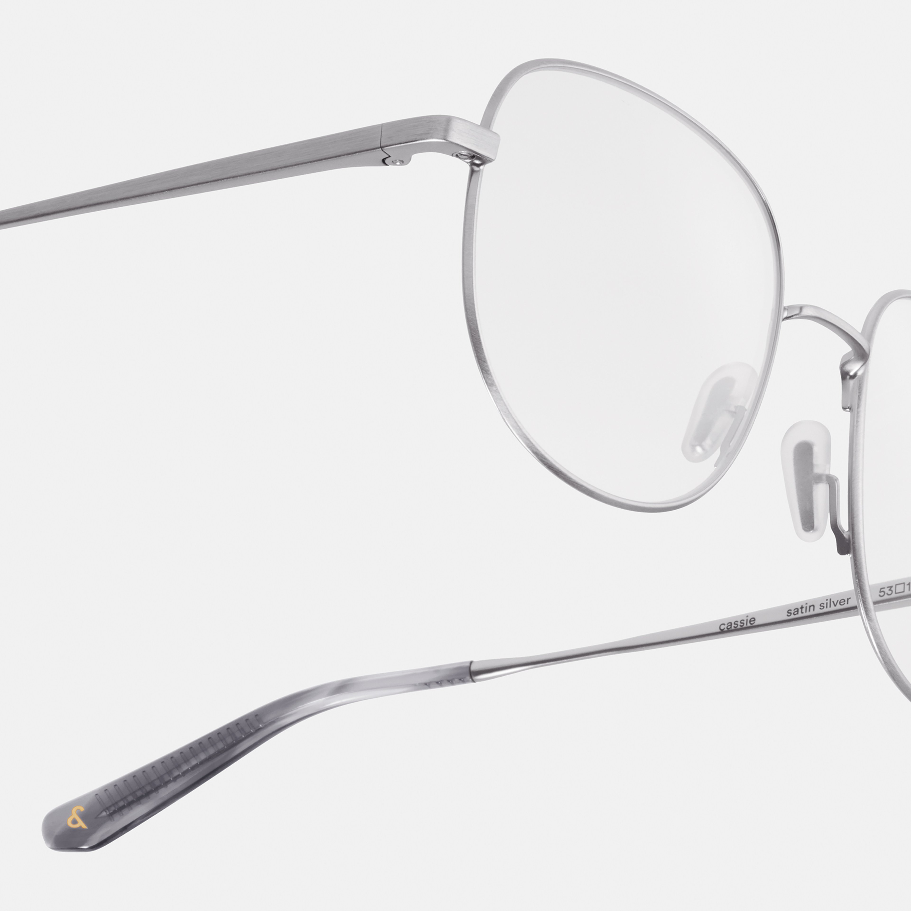 Ace & Tate Glasses | Round Metal in Silver
