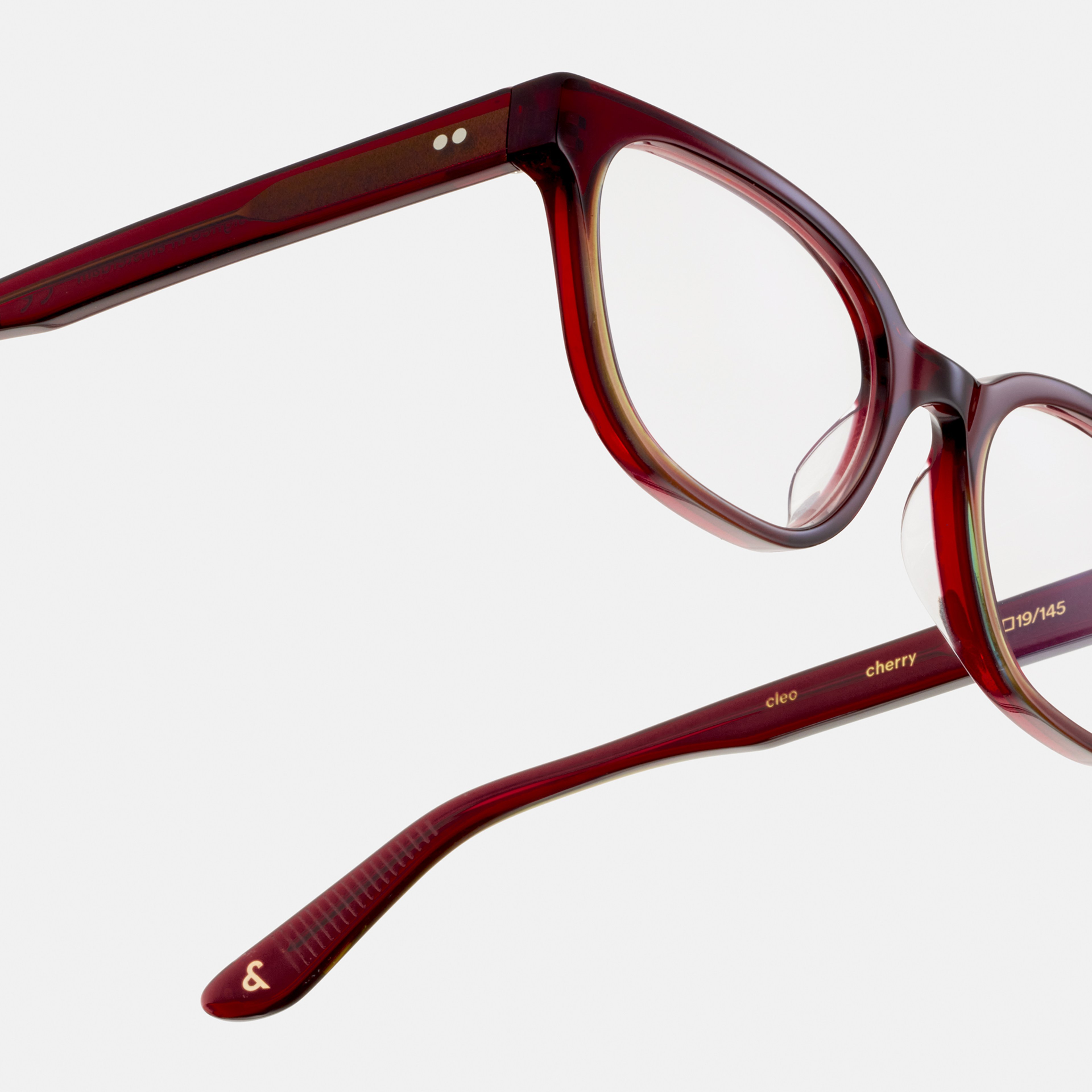Ace & Tate Glasses | Rectangle Acetate in Red