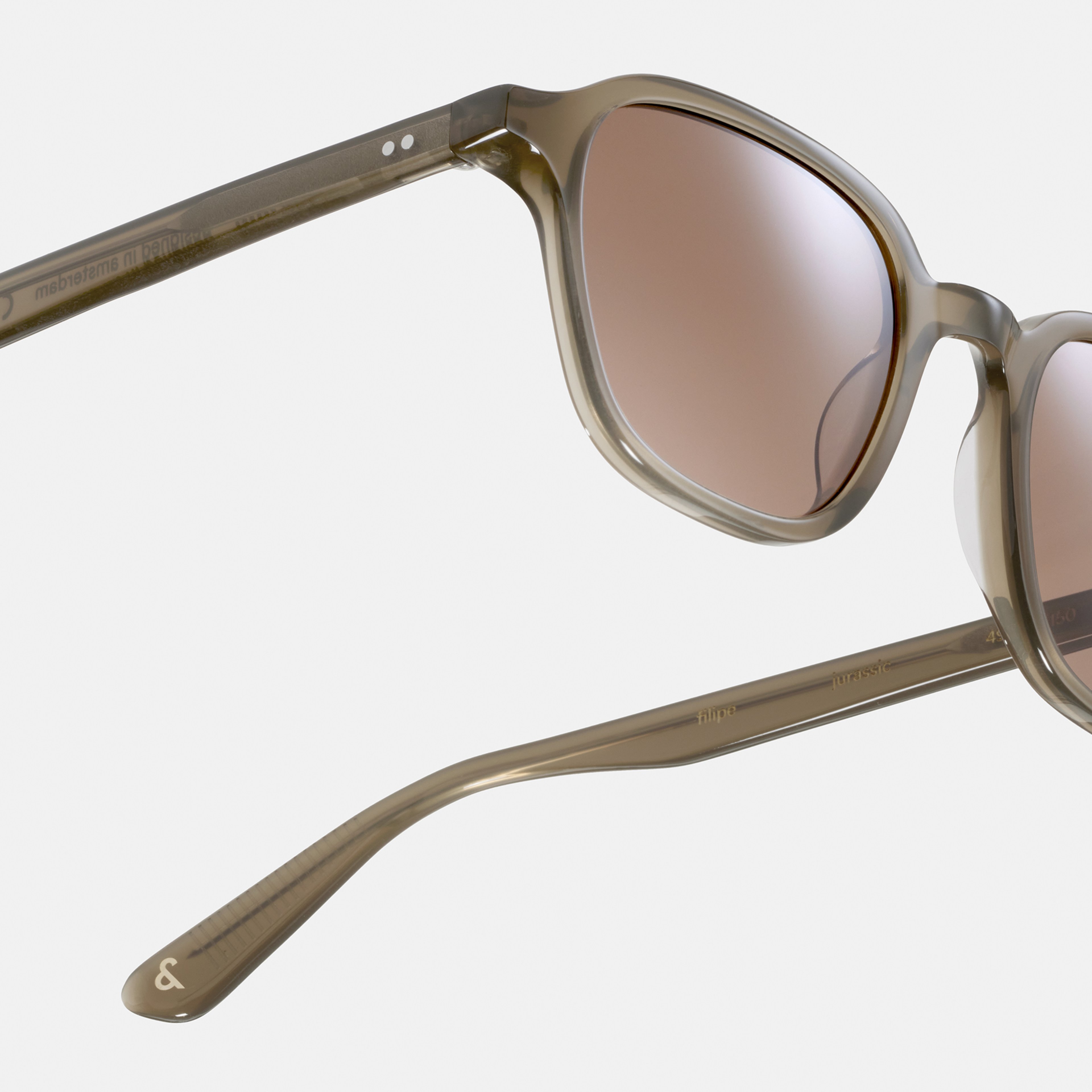 Ace & Tate Sunglasses | Square Acetate in Green