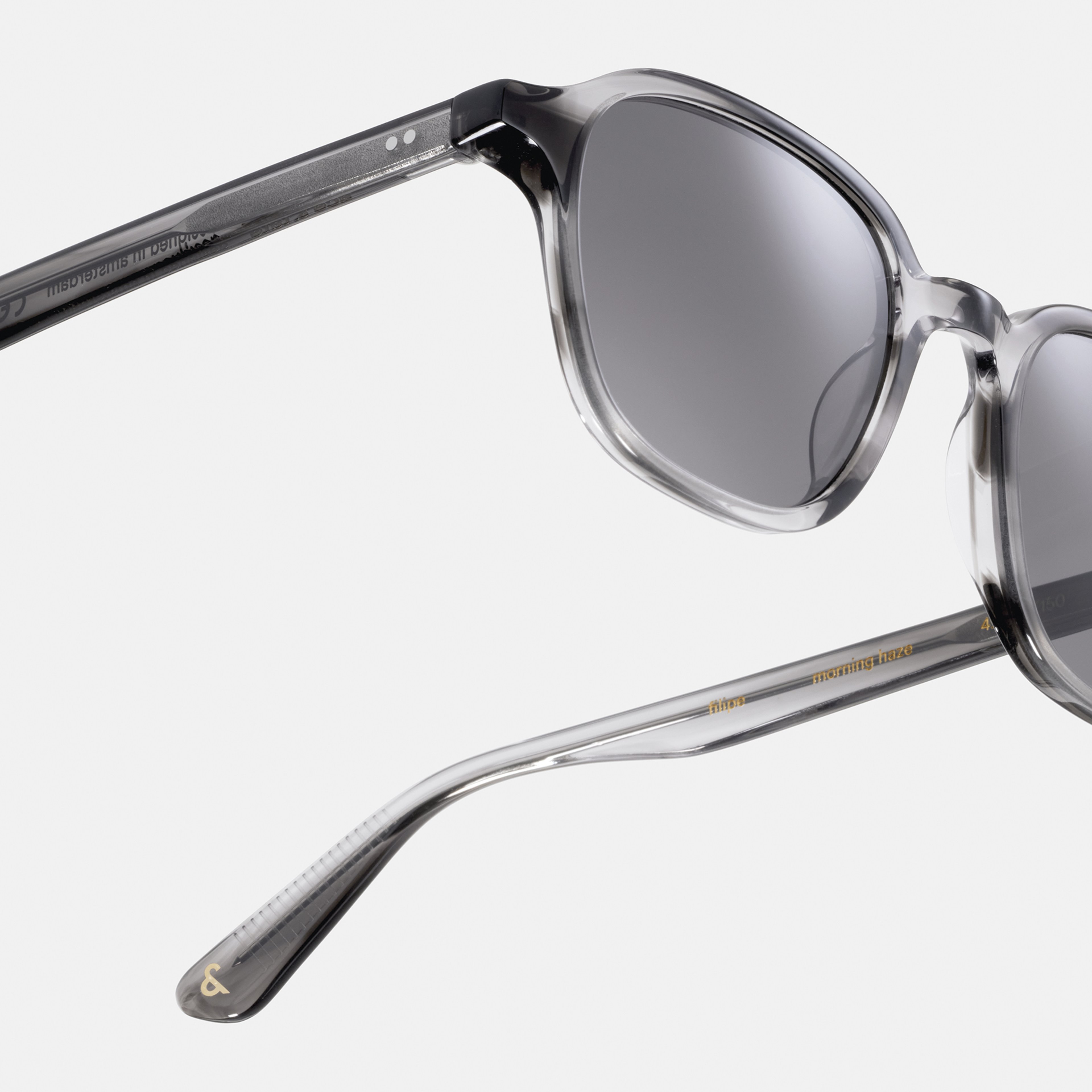 Ace & Tate Sunglasses | Square Acetate in Clear, Grey