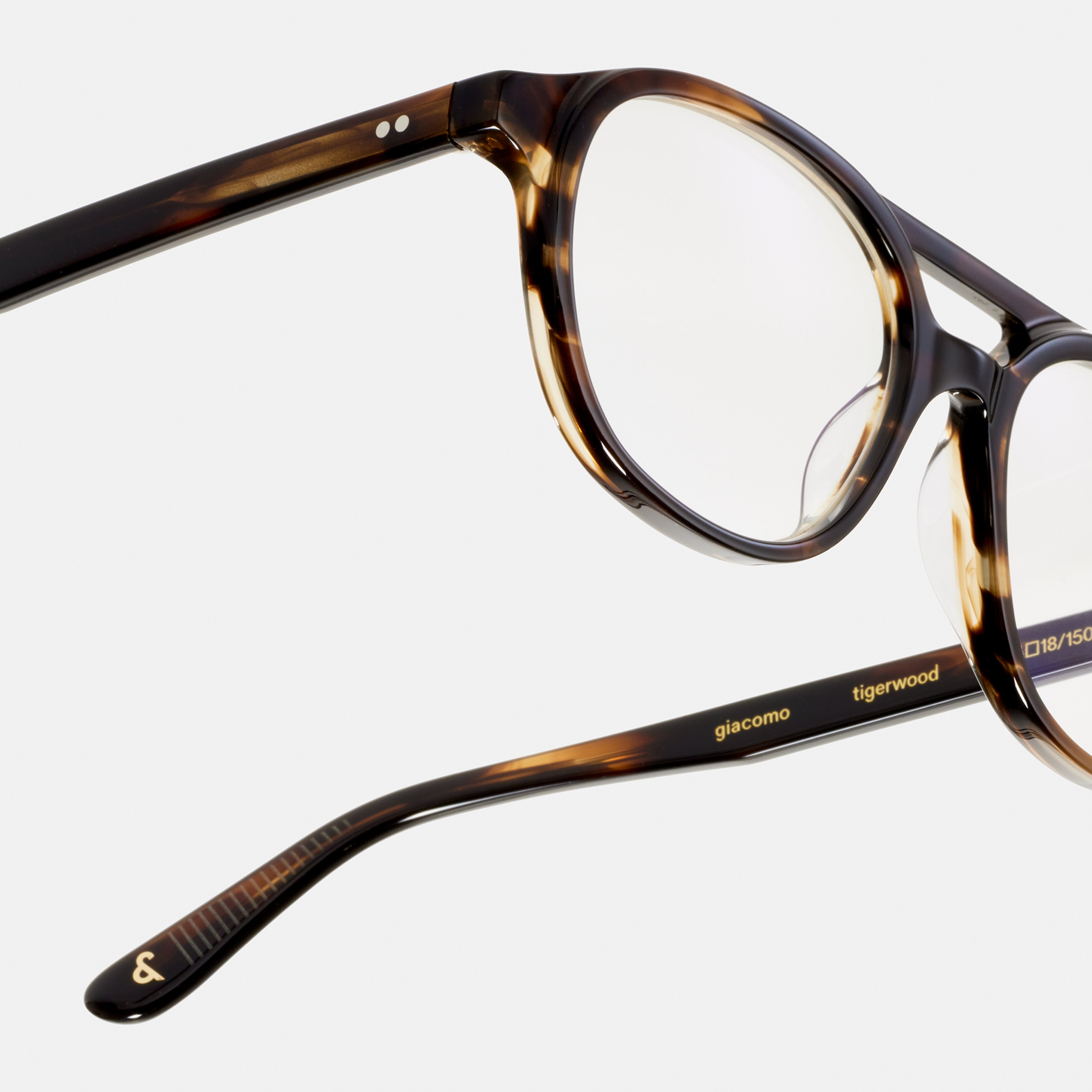 Ace & Tate Optiques | Ronde Acétate in Marron, Orange
