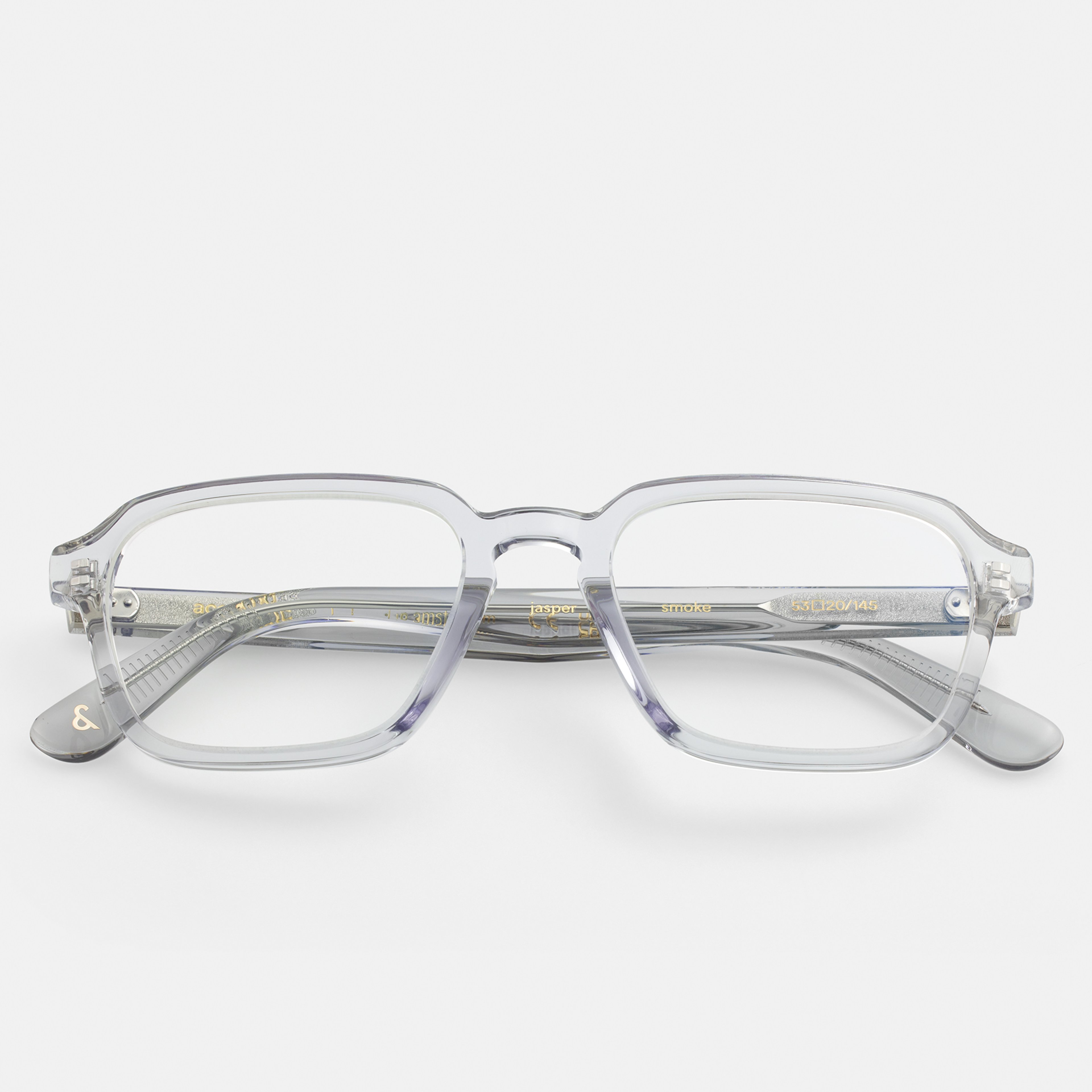 Ace & Tate Optiques | Hexagonal Acétate in Clair, Gris