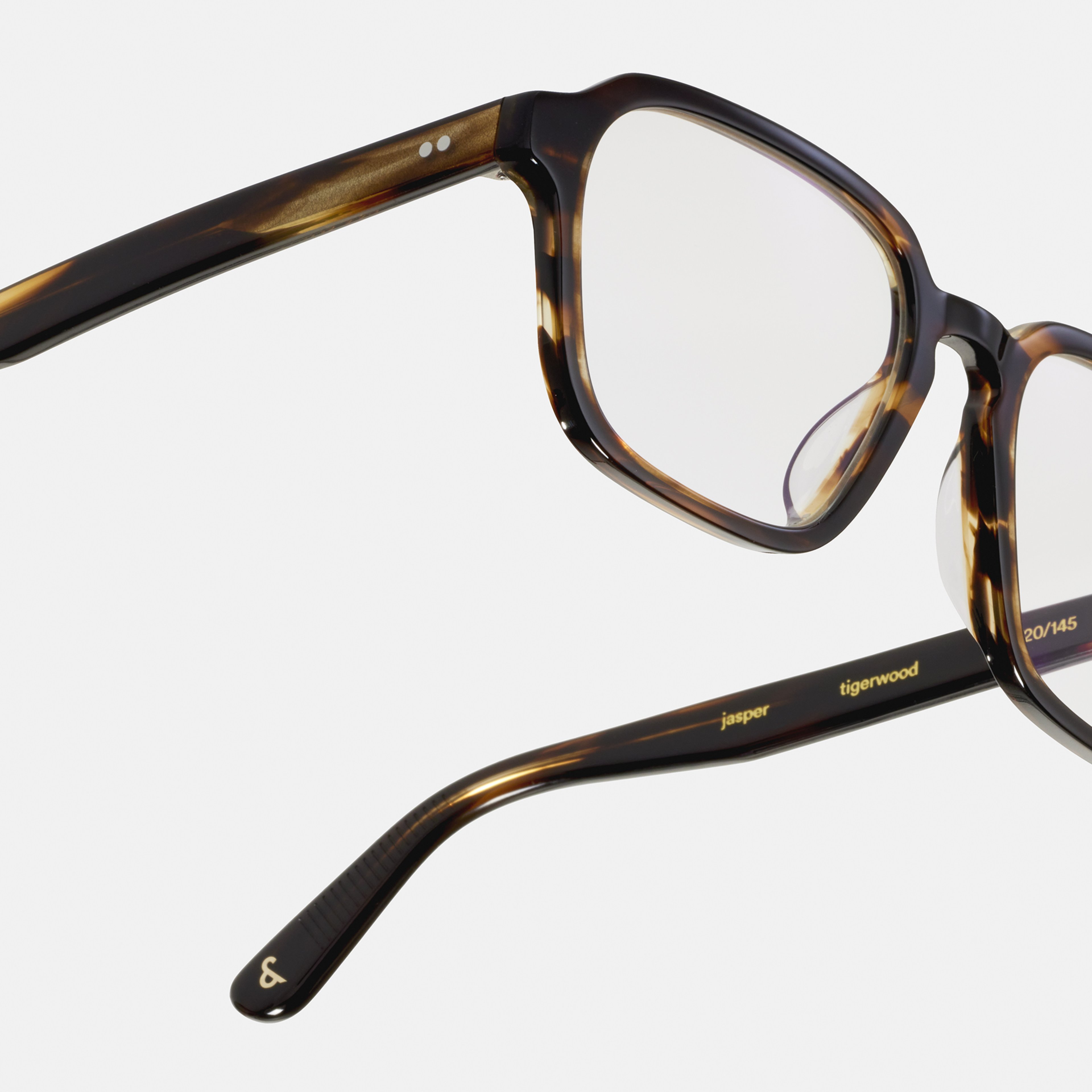 Ace & Tate Optiques | Hexagonal Acétate in Marron, Orange