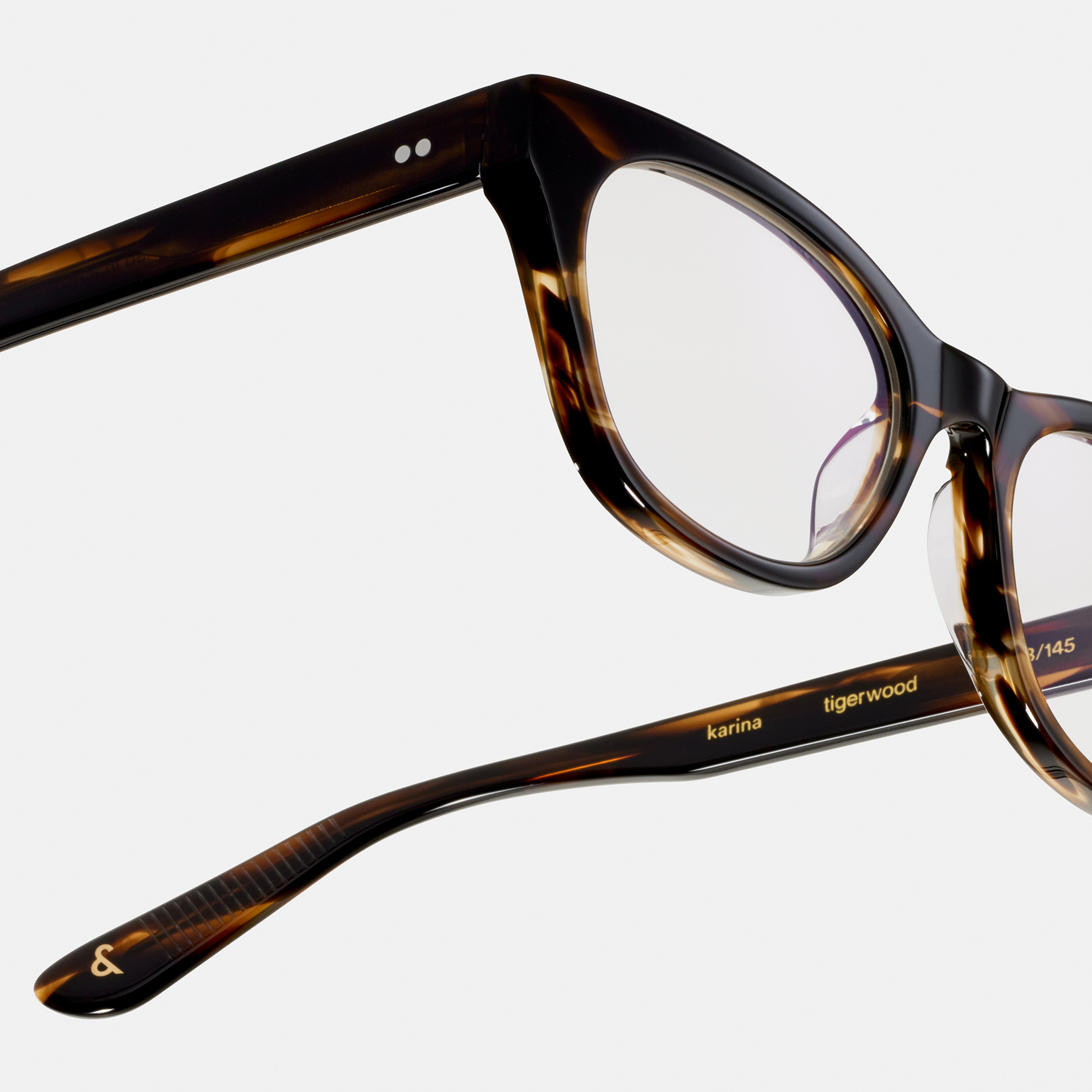 Ace & Tate Optiques | Ronde Acétate in Marron, Orange