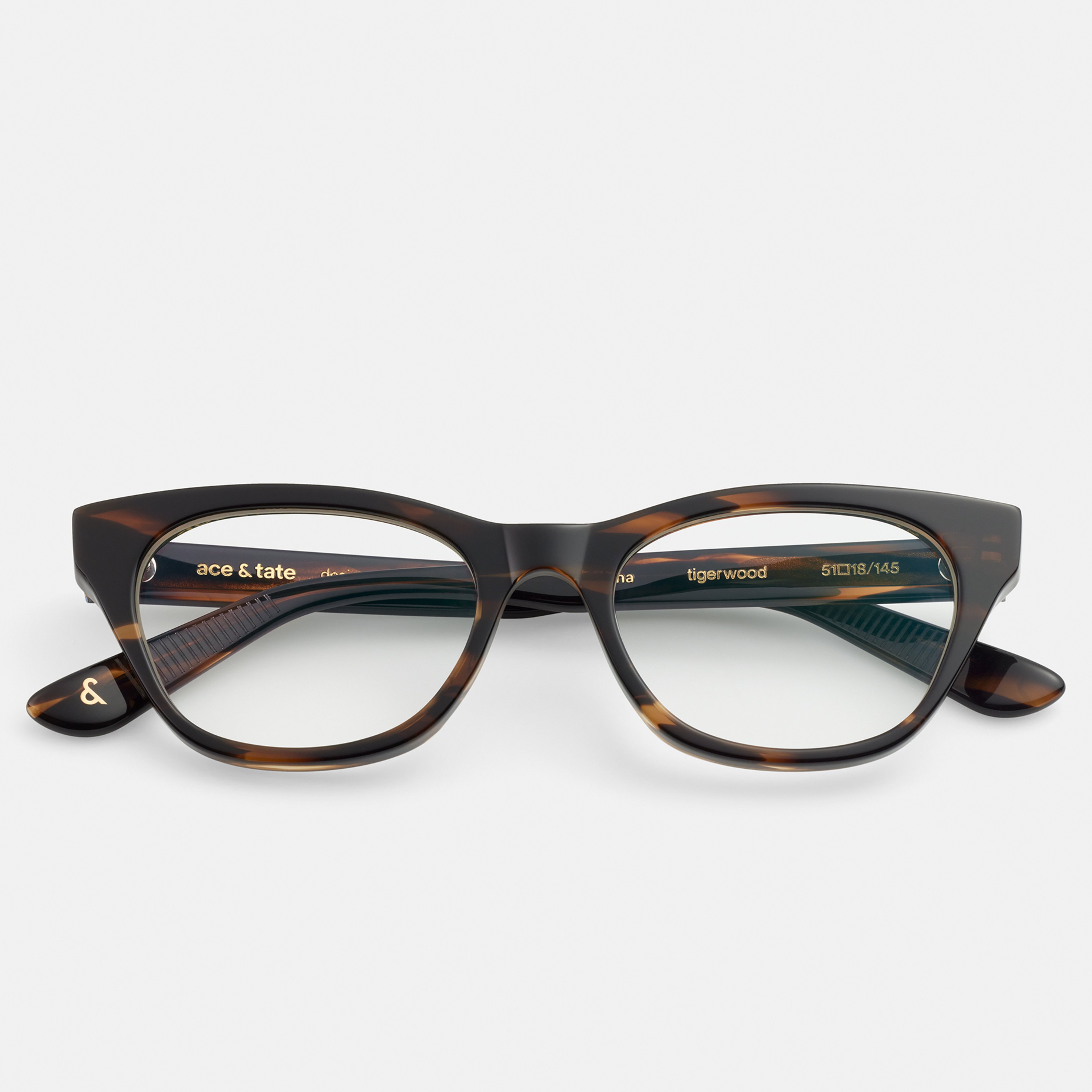 Ace & Tate Optiques | Ronde Acétate in Marron, Orange