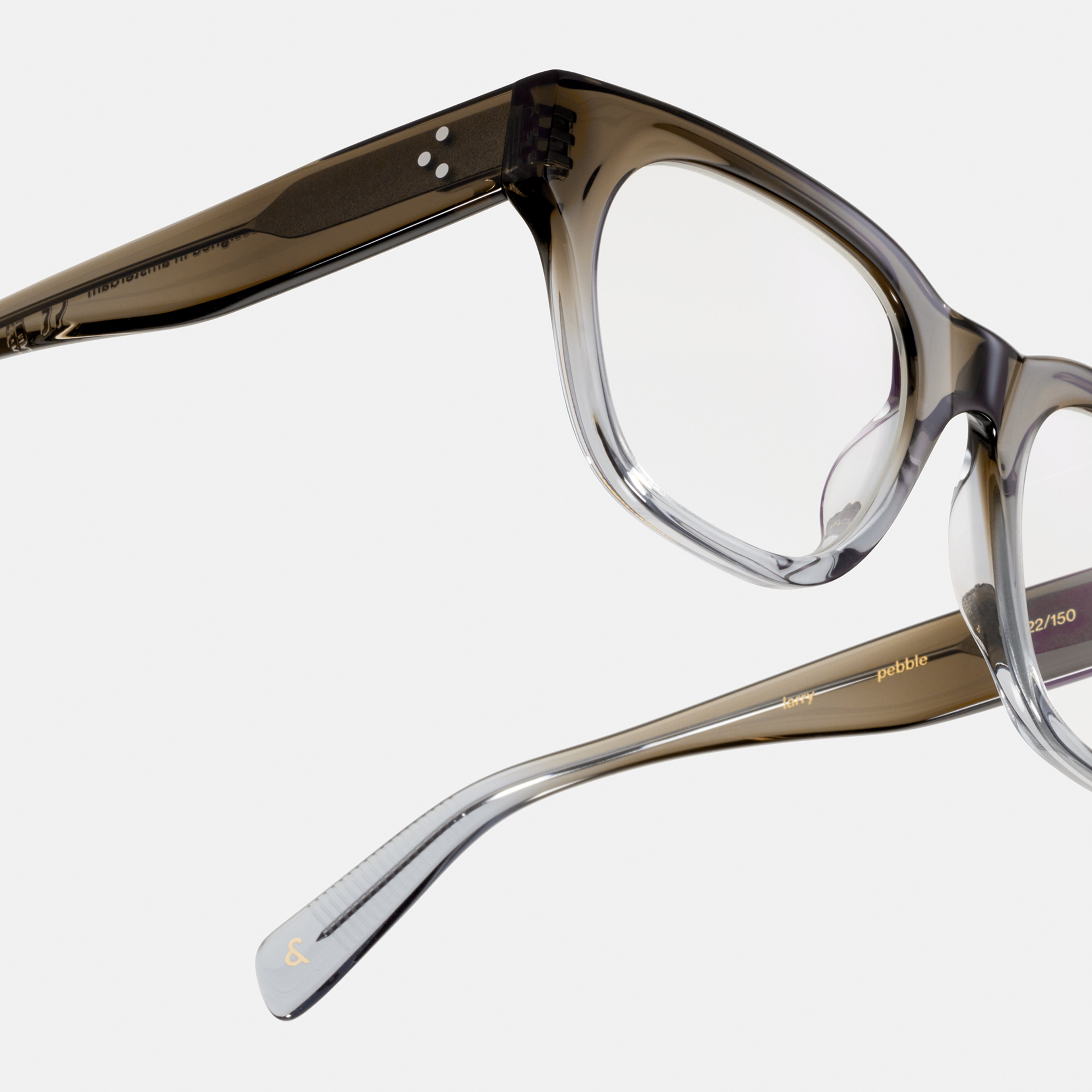 Ace & Tate Glasses | Square Acetate in Blue, Grey