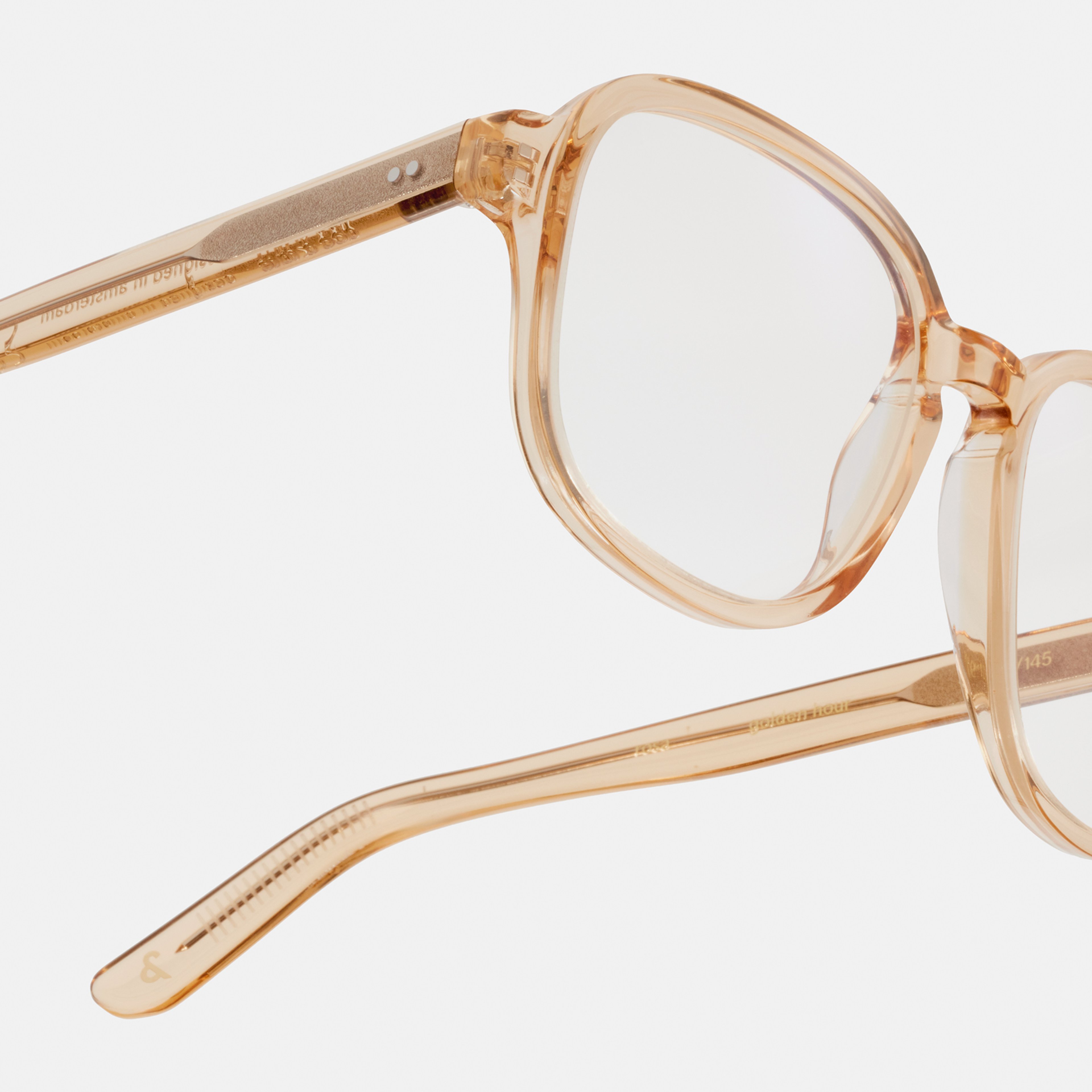 Ace & Tate Brillen | Quadratisch Acetat in Gelb