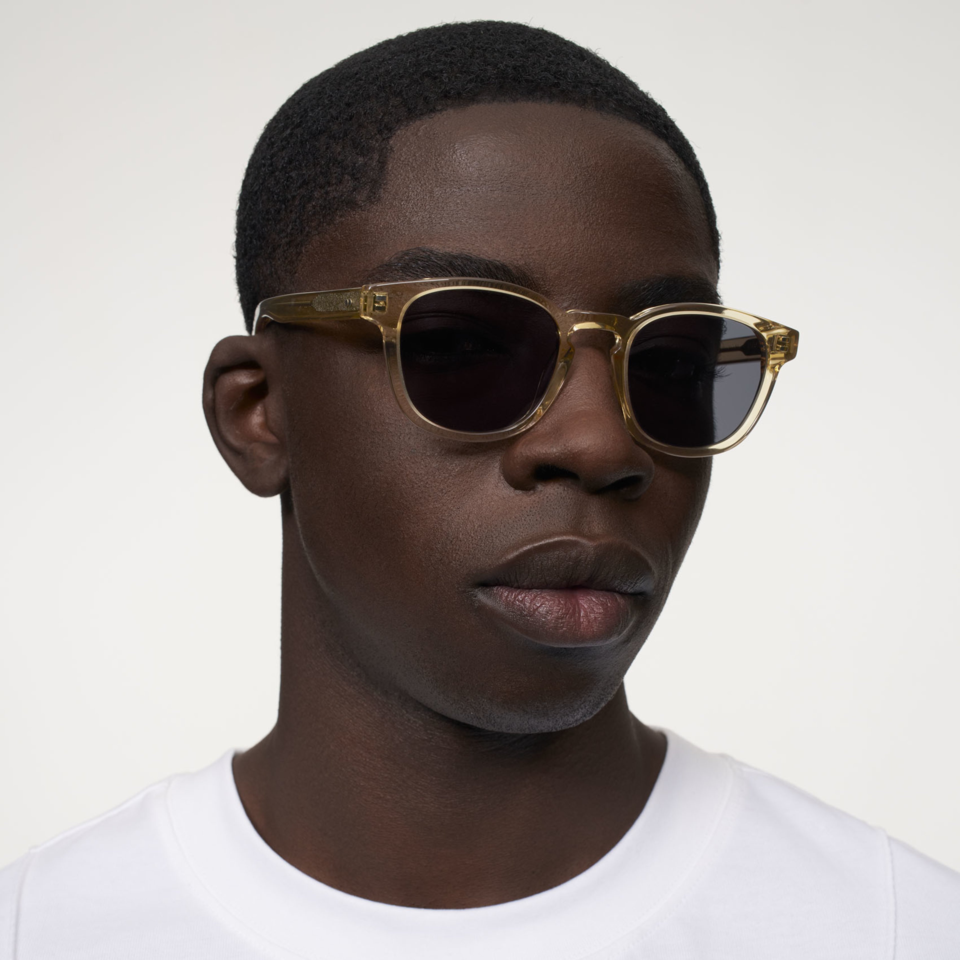 Ace & Tate Glasses | Square Acetate in Yellow
