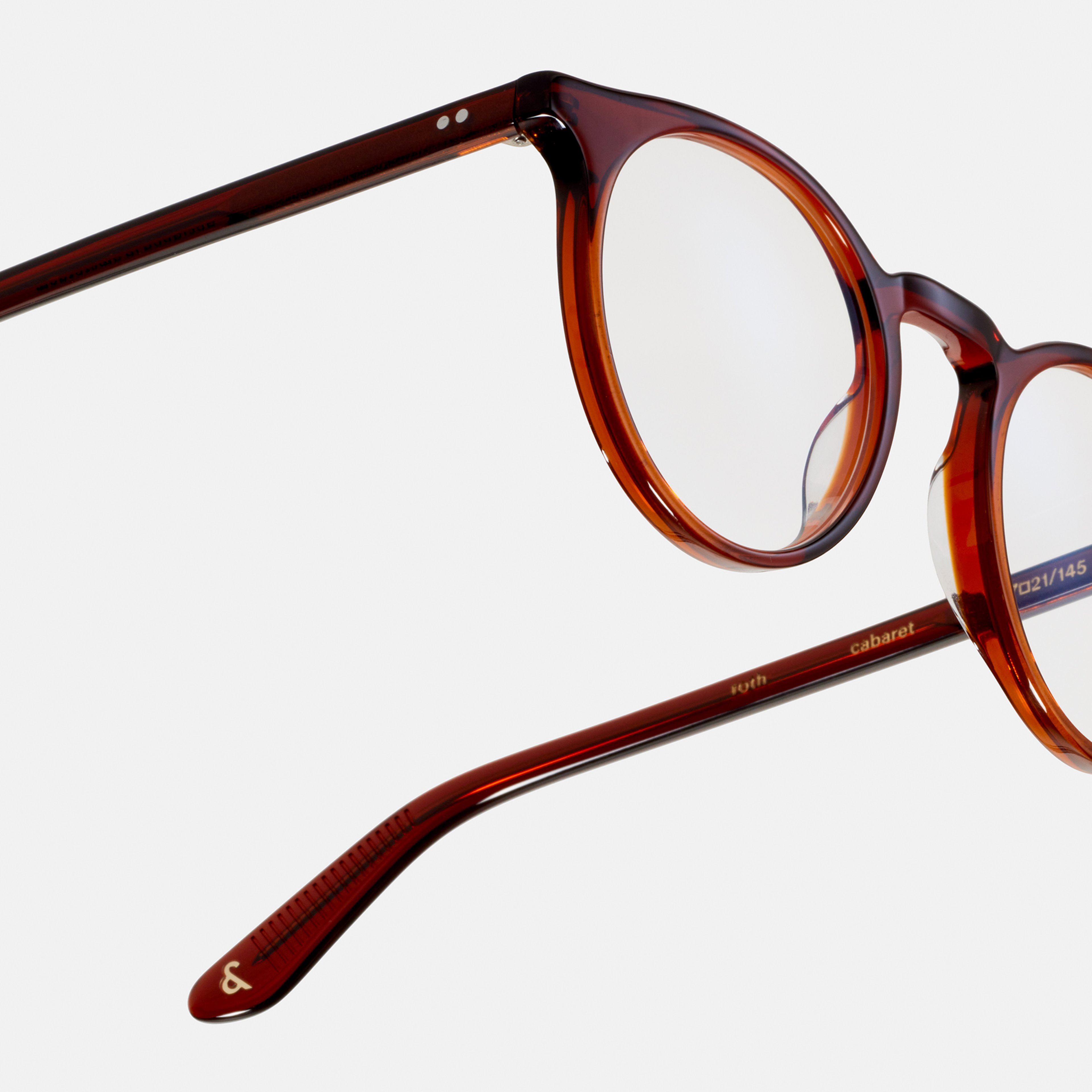 Ace & Tate Optiques | Ronde Acétate in Rouge