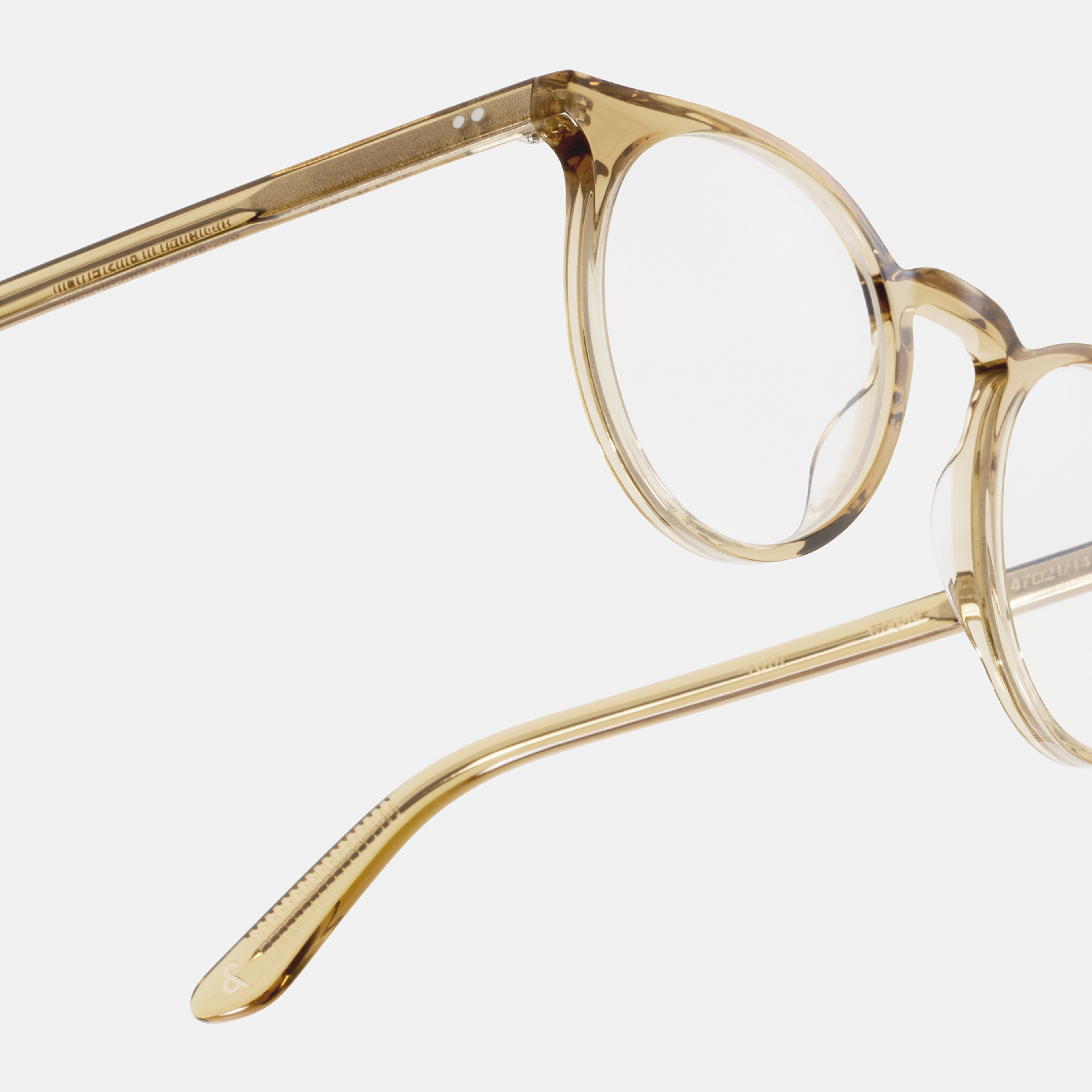 Ace & Tate Brillen | Rund Acetat in Gelb
