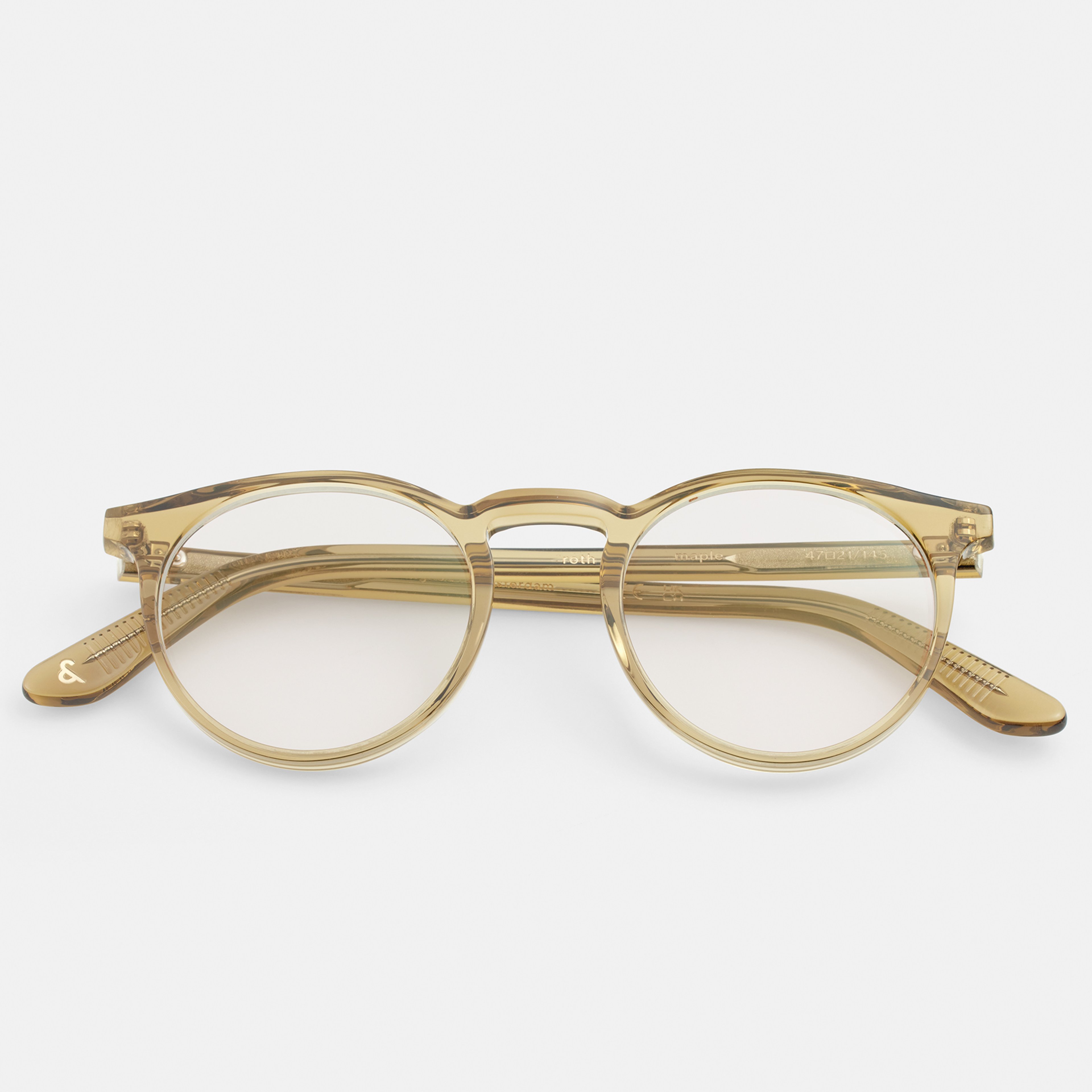 Ace & Tate Brillen | Rund Acetat in Gelb