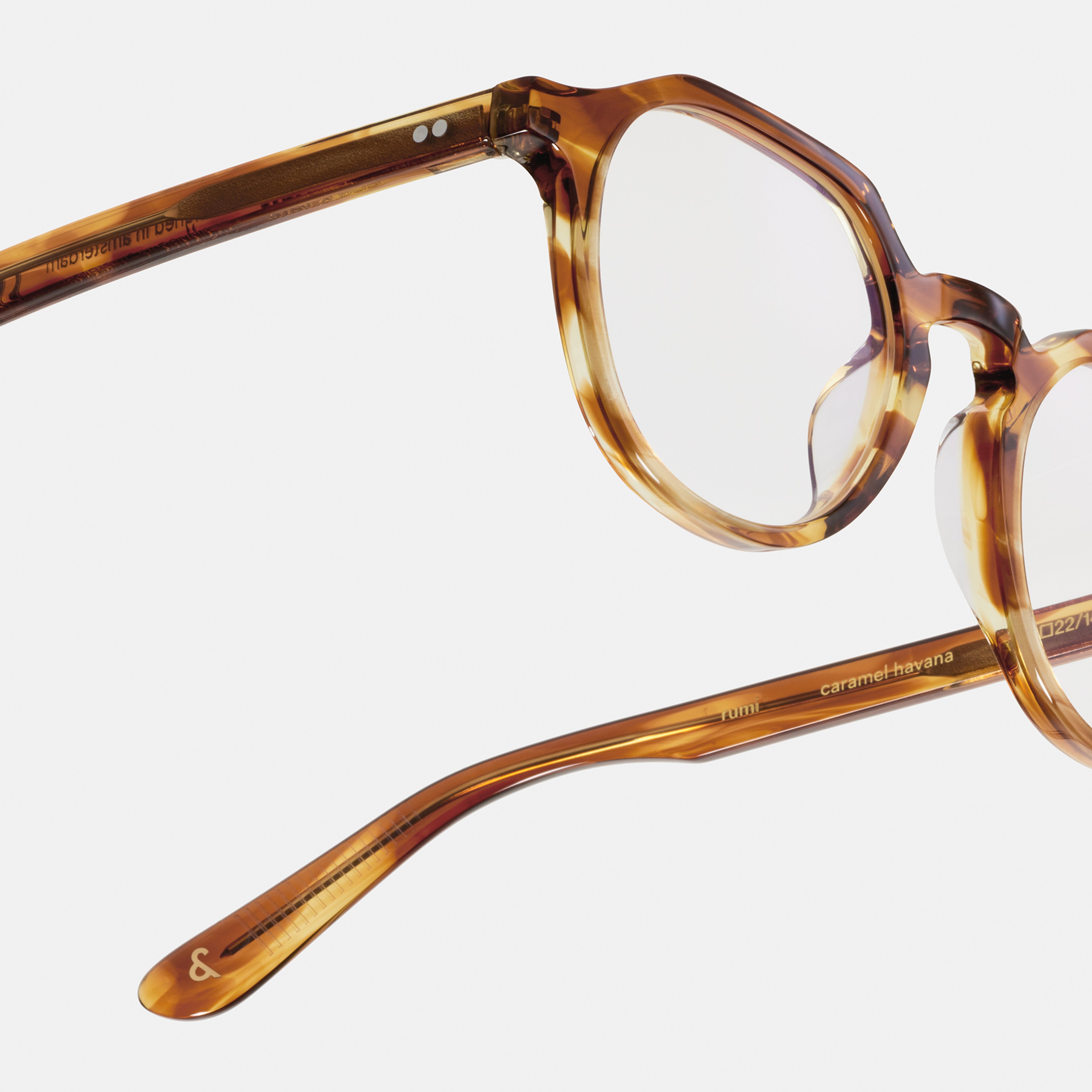 Ace & Tate Optiques | Hexagonal Acétate in Marron, Orange
