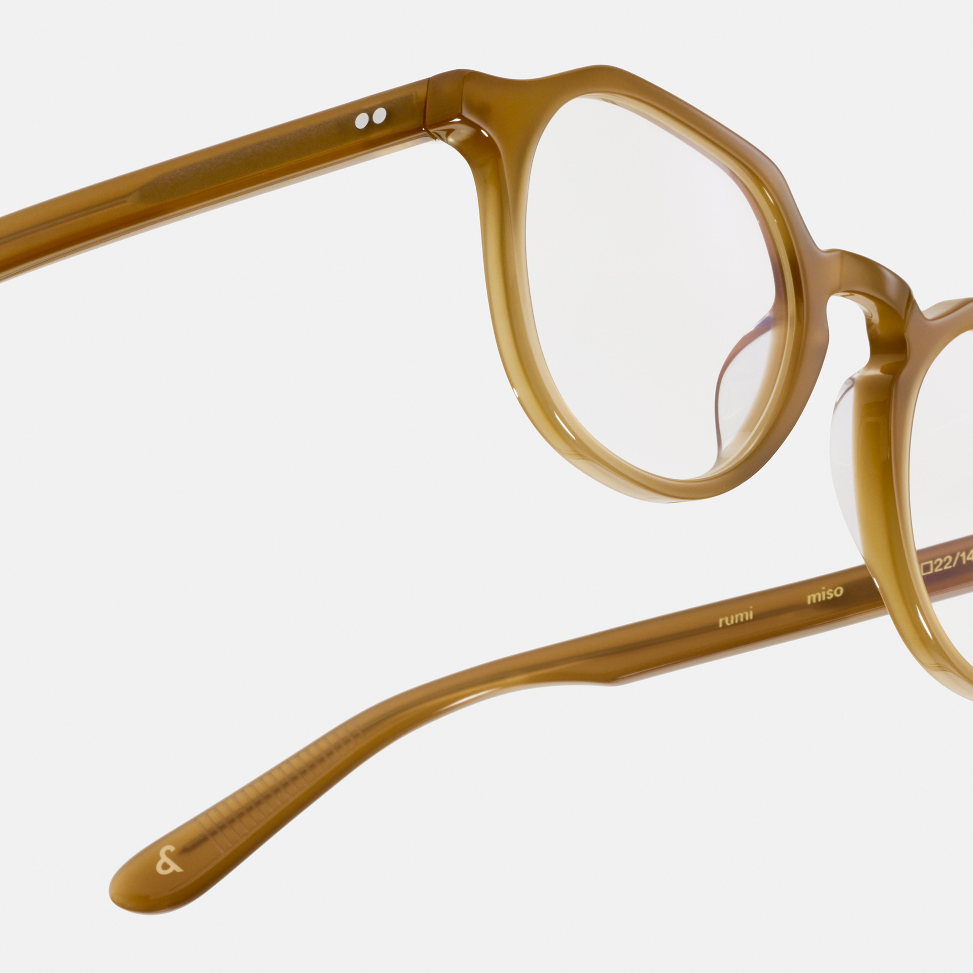 Ace & Tate Glasses | Hexagonal Acetate in Brown