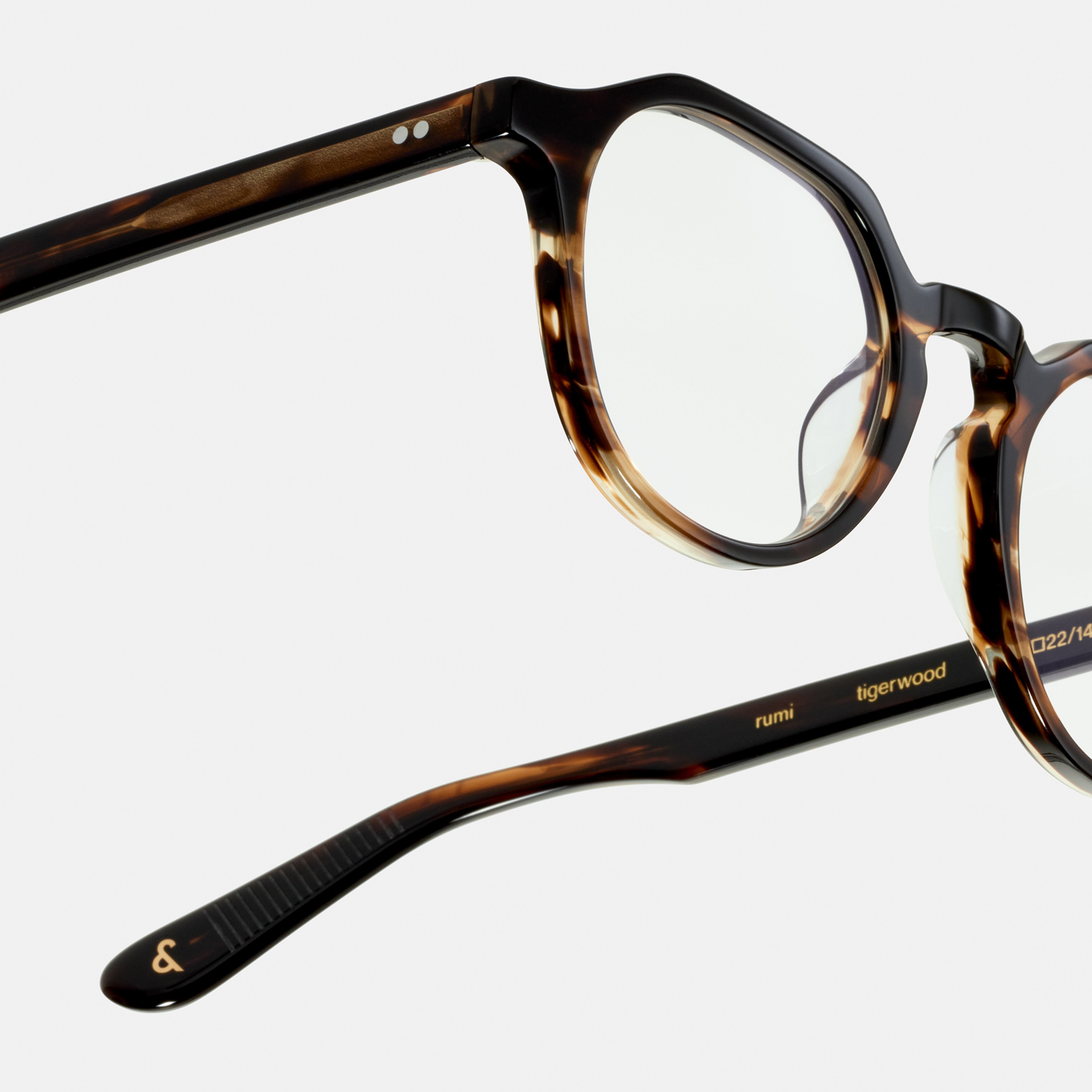 Ace & Tate Optiques | Hexagonal Acétate in Marron, Orange