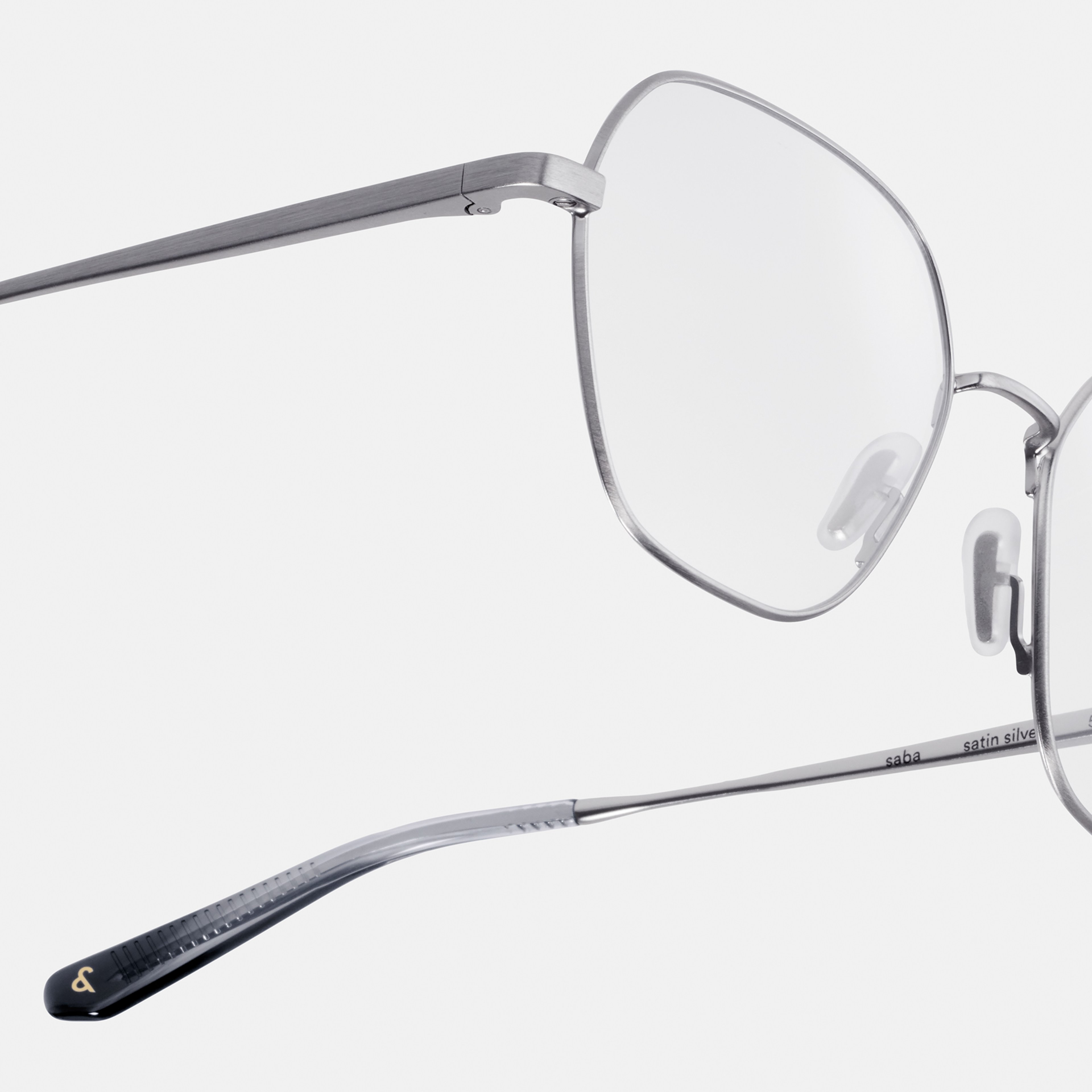 Ace & Tate Optiques | Hexagonal métal in Argent