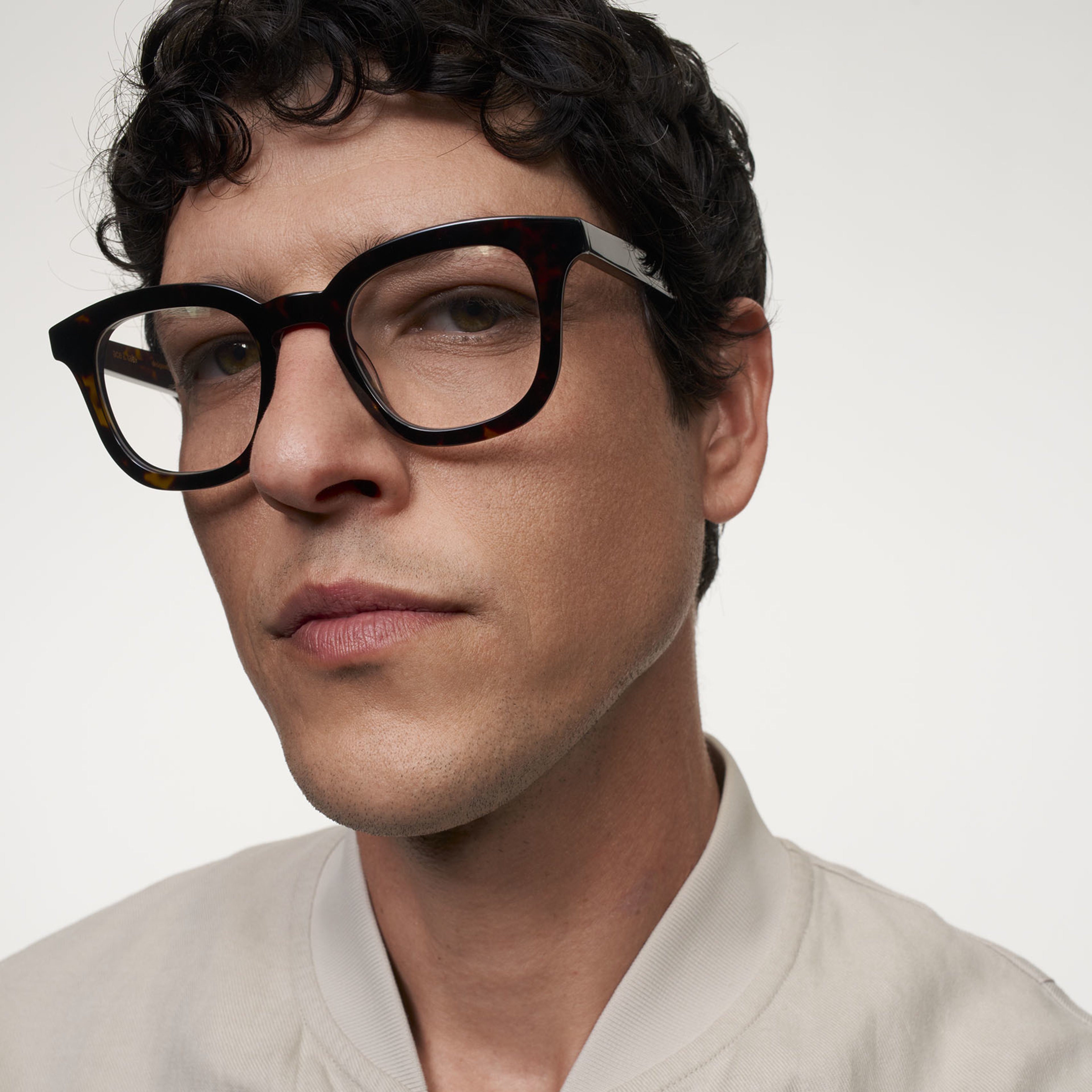 Ace & Tate Glasses | Square Acetate in tortoise