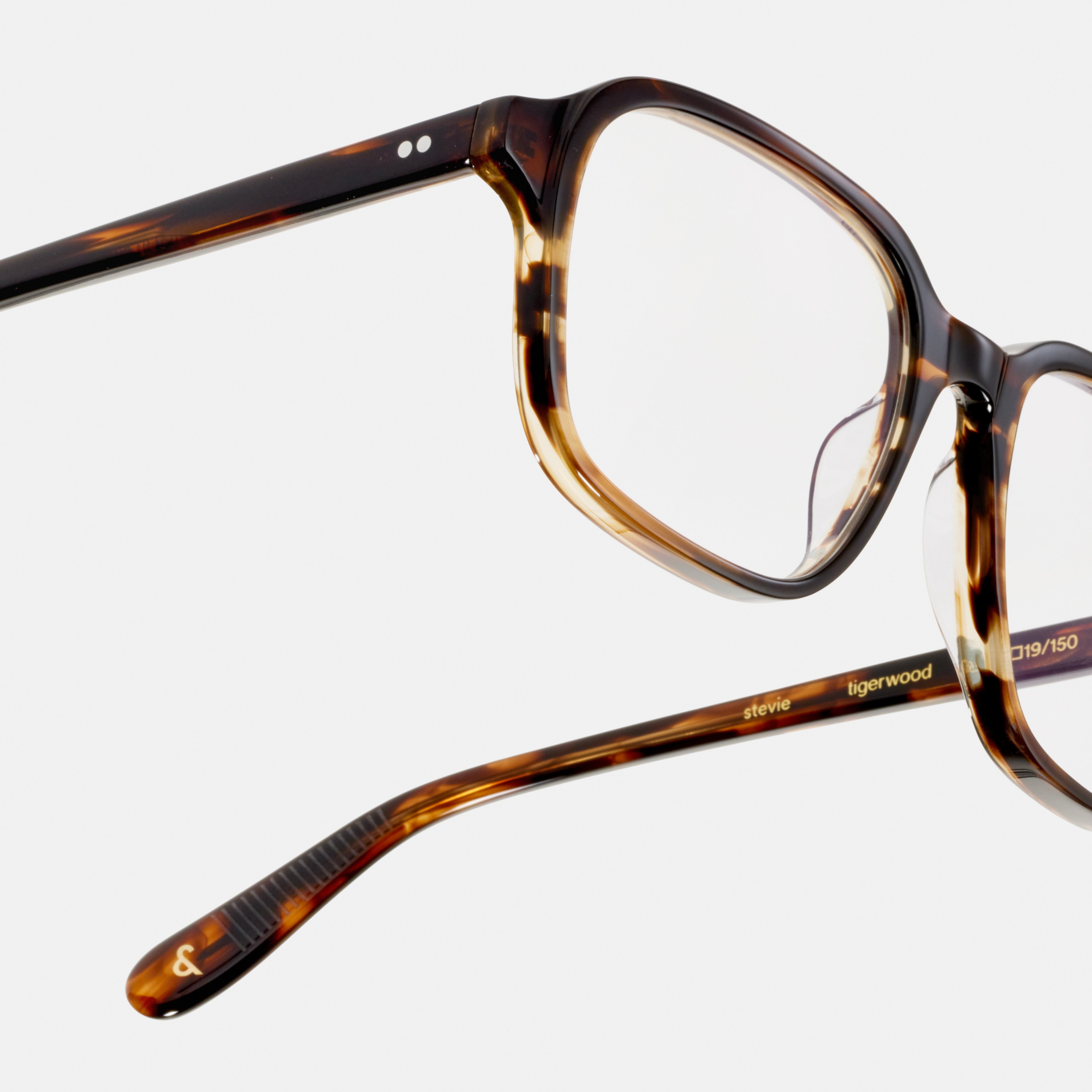 Ace & Tate Glasses | Square Acetate in Brown, Orange