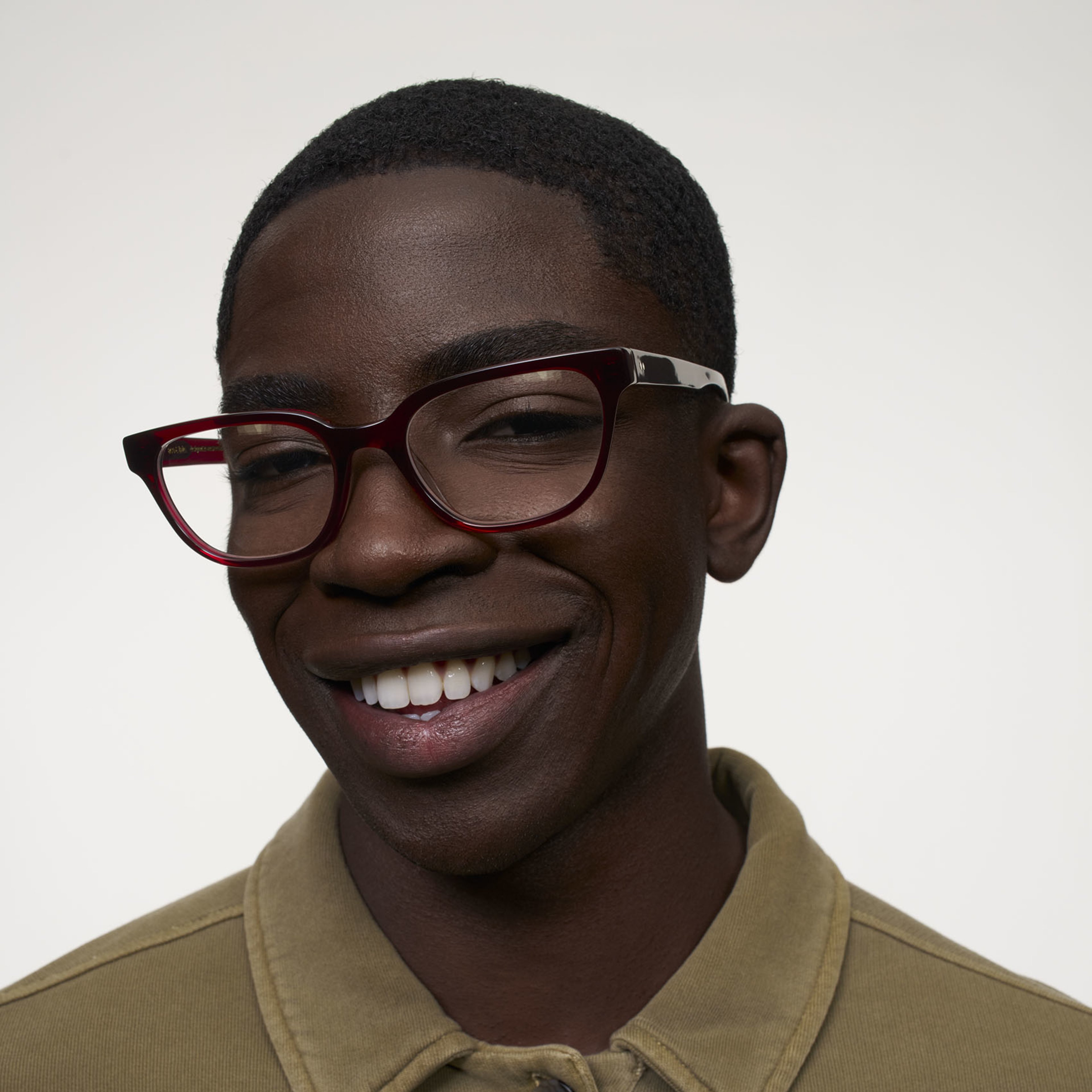 Ace & Tate Glasses | Rectangle Acetate in Red