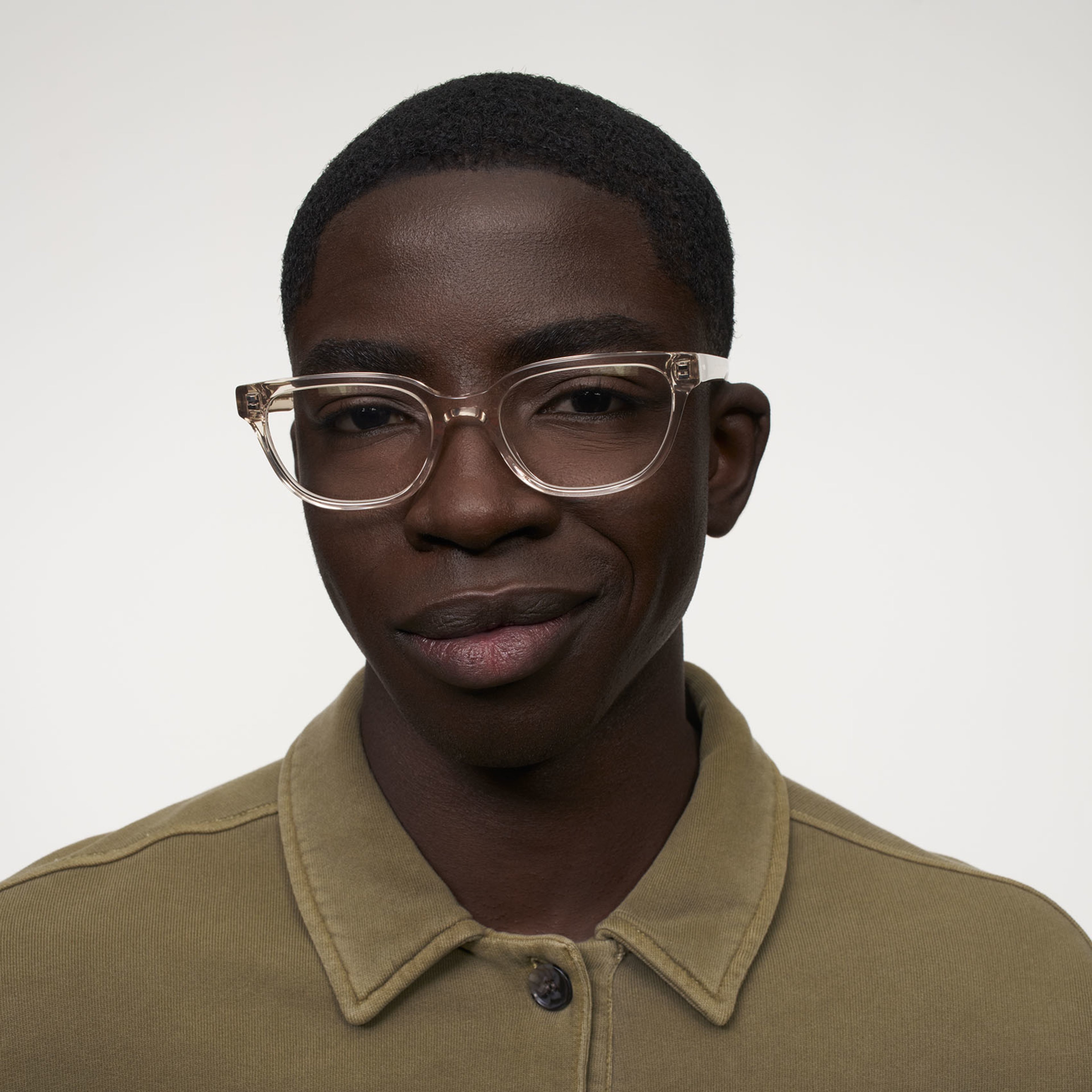 Ace & Tate Glasses | Rectangle Acetate in Clear