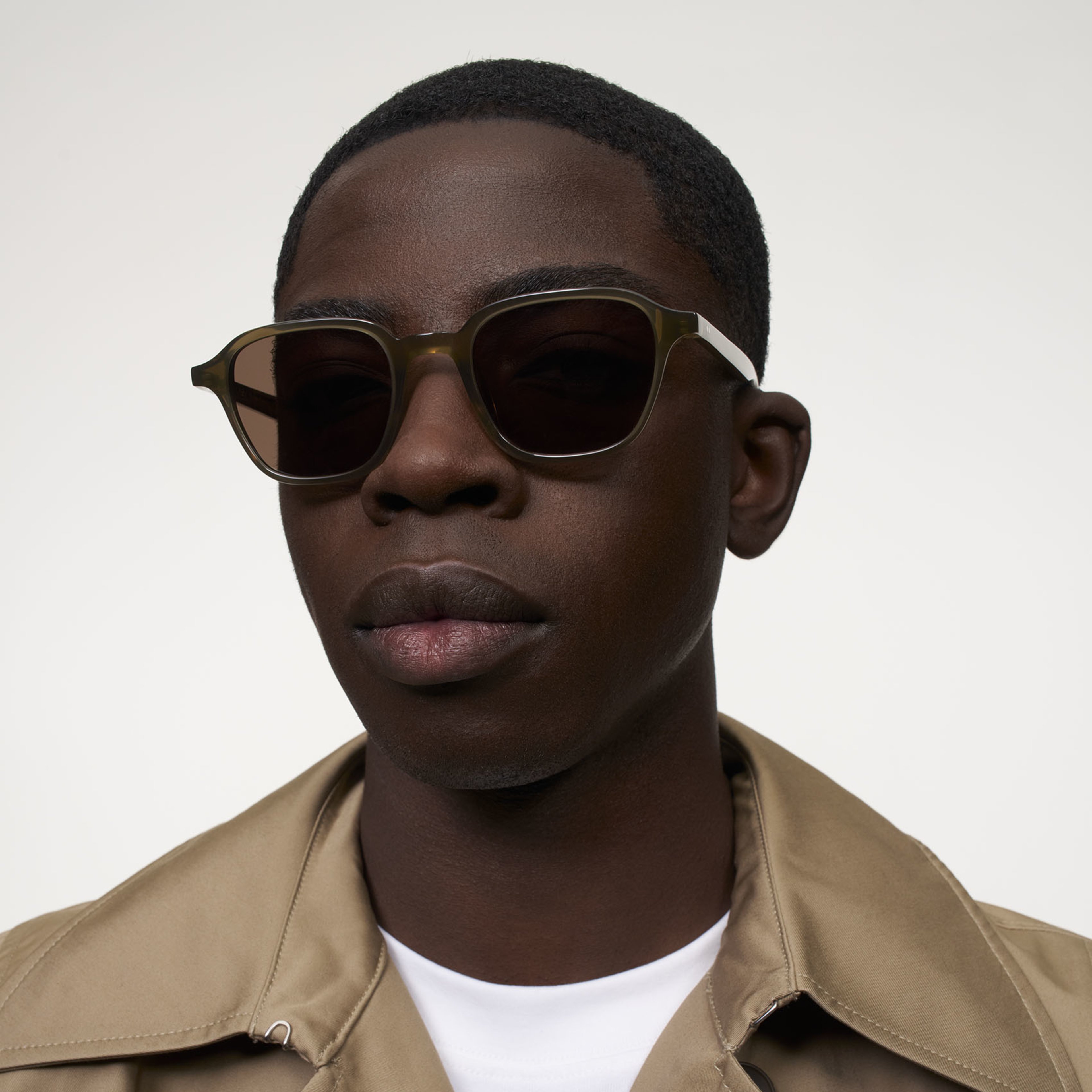 Ace & Tate Sunglasses | Square Acetate in Green