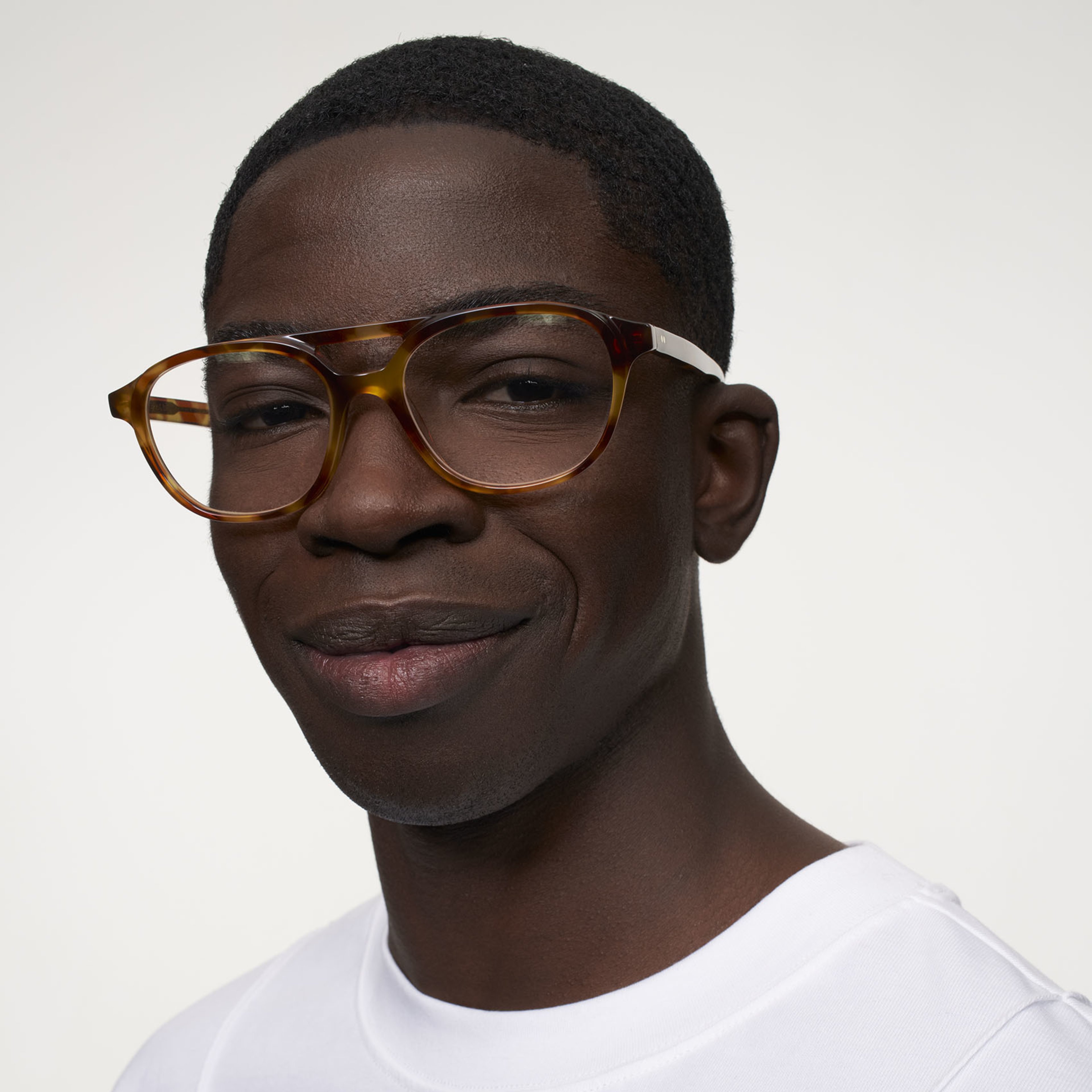 Ace & Tate Glasses | Round Acetate in Beige, Brown, Yellow