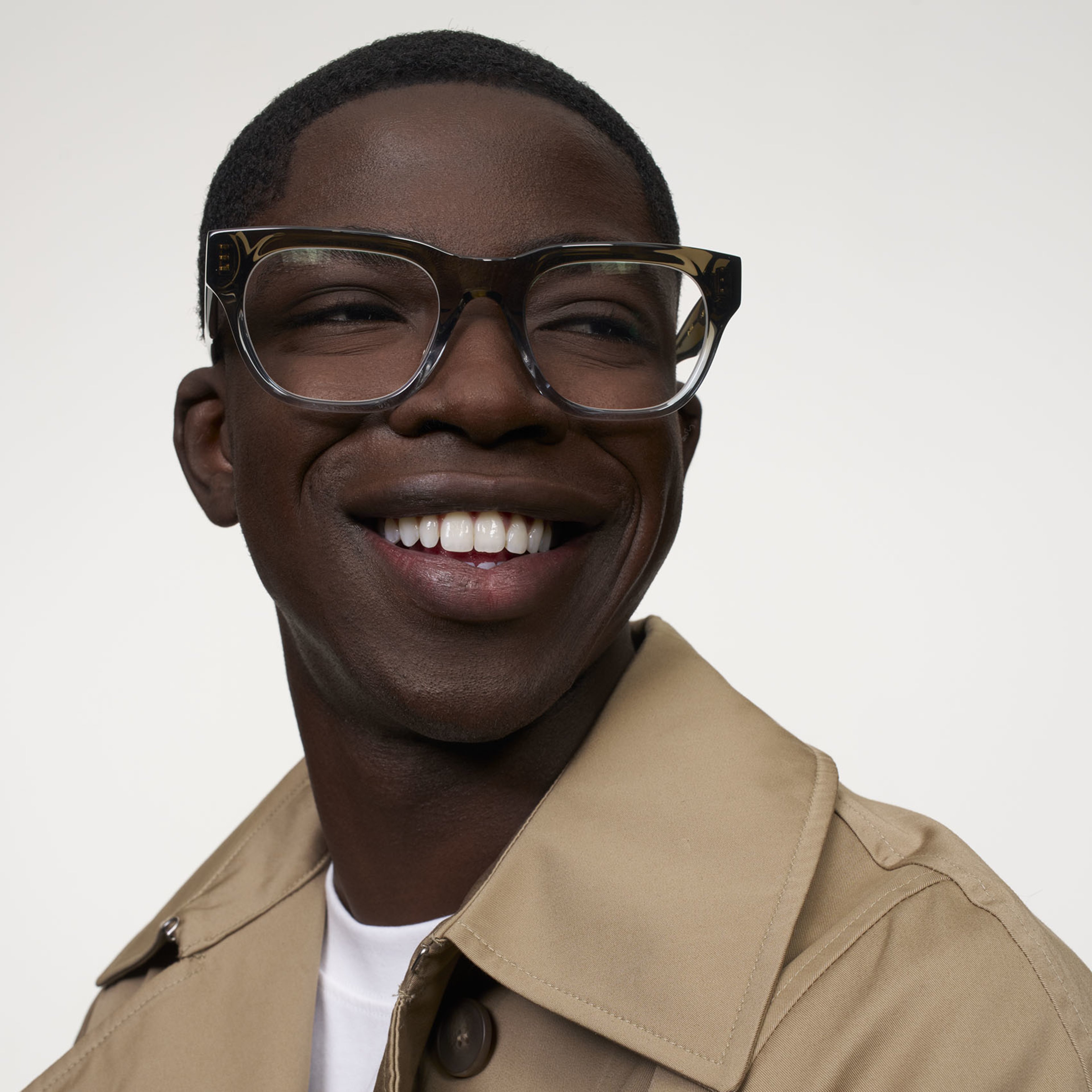 Ace & Tate Glasses | Square Acetate in Blue, Grey