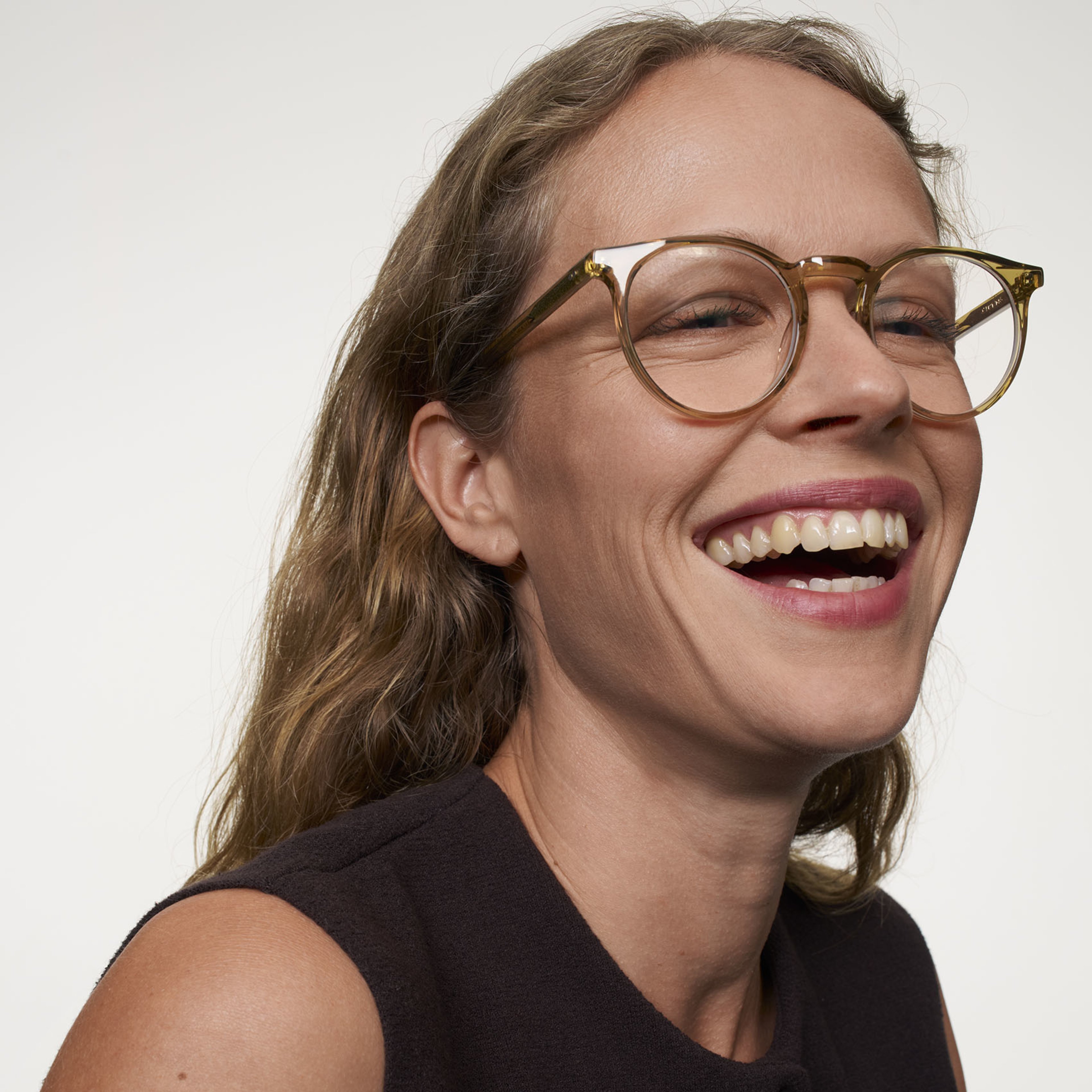 Ace & Tate Brillen | Rund Acetat in Gelb