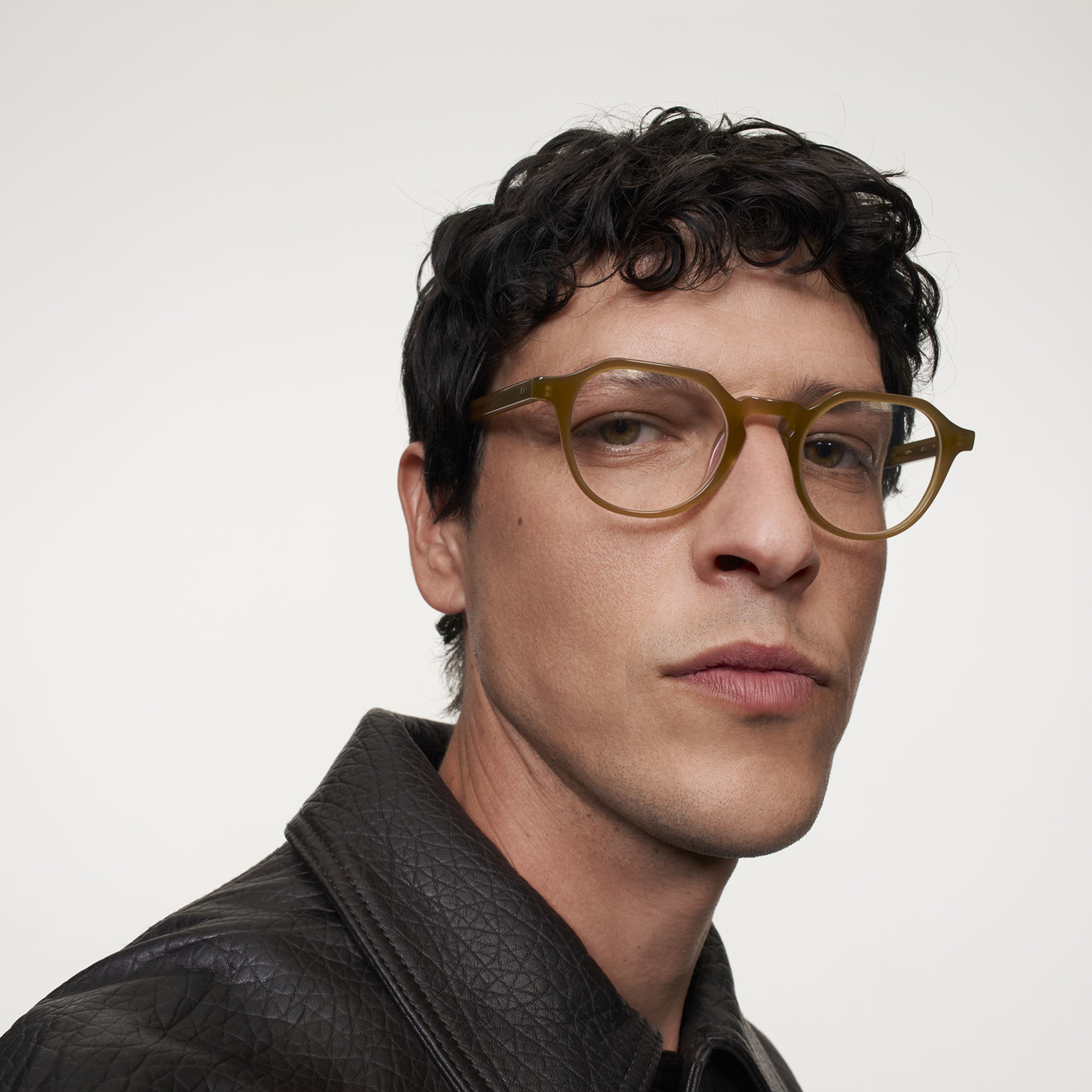 Ace & Tate Glasses | Hexagonal Acetate in Brown