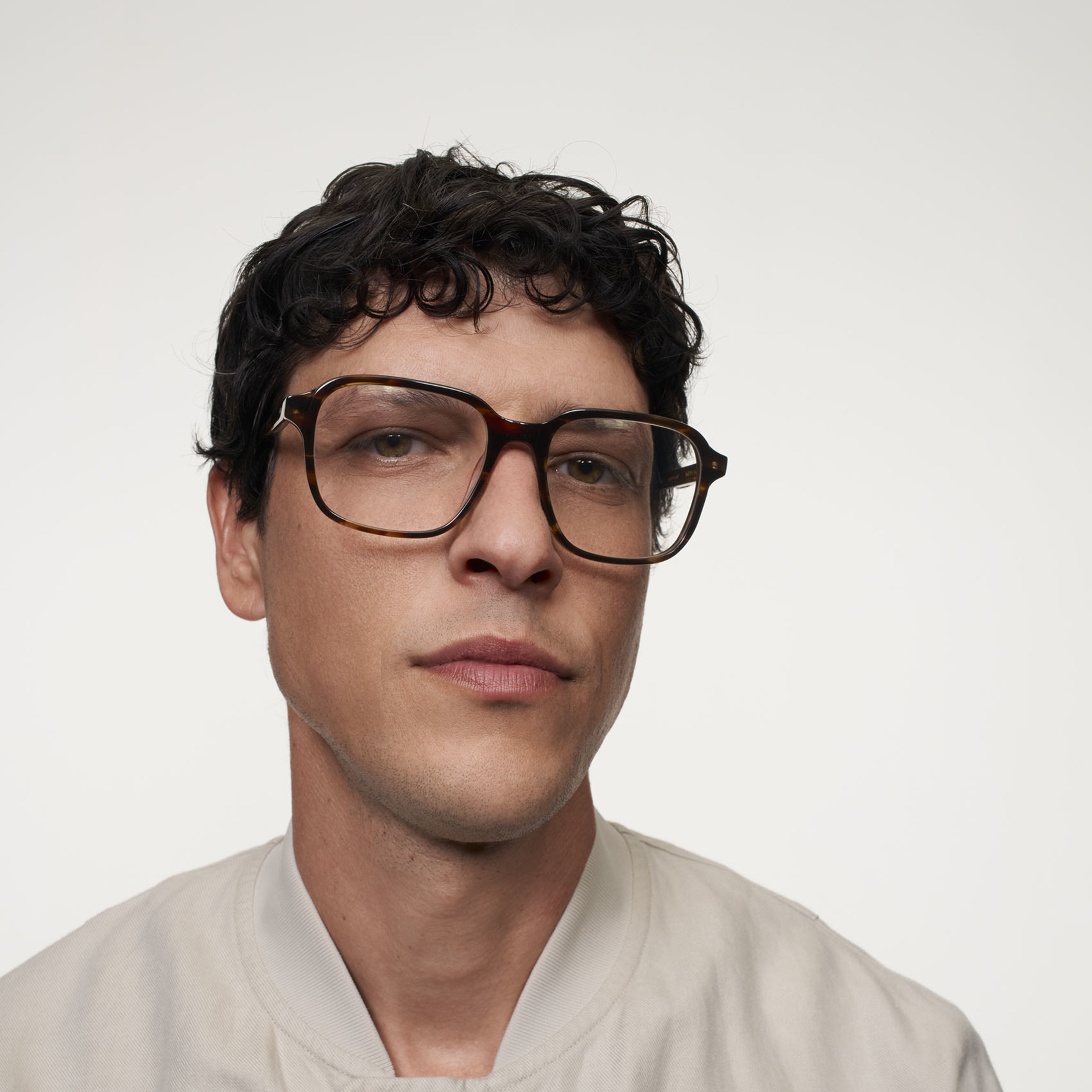 Ace & Tate Glasses | Square Acetate in Brown, Orange