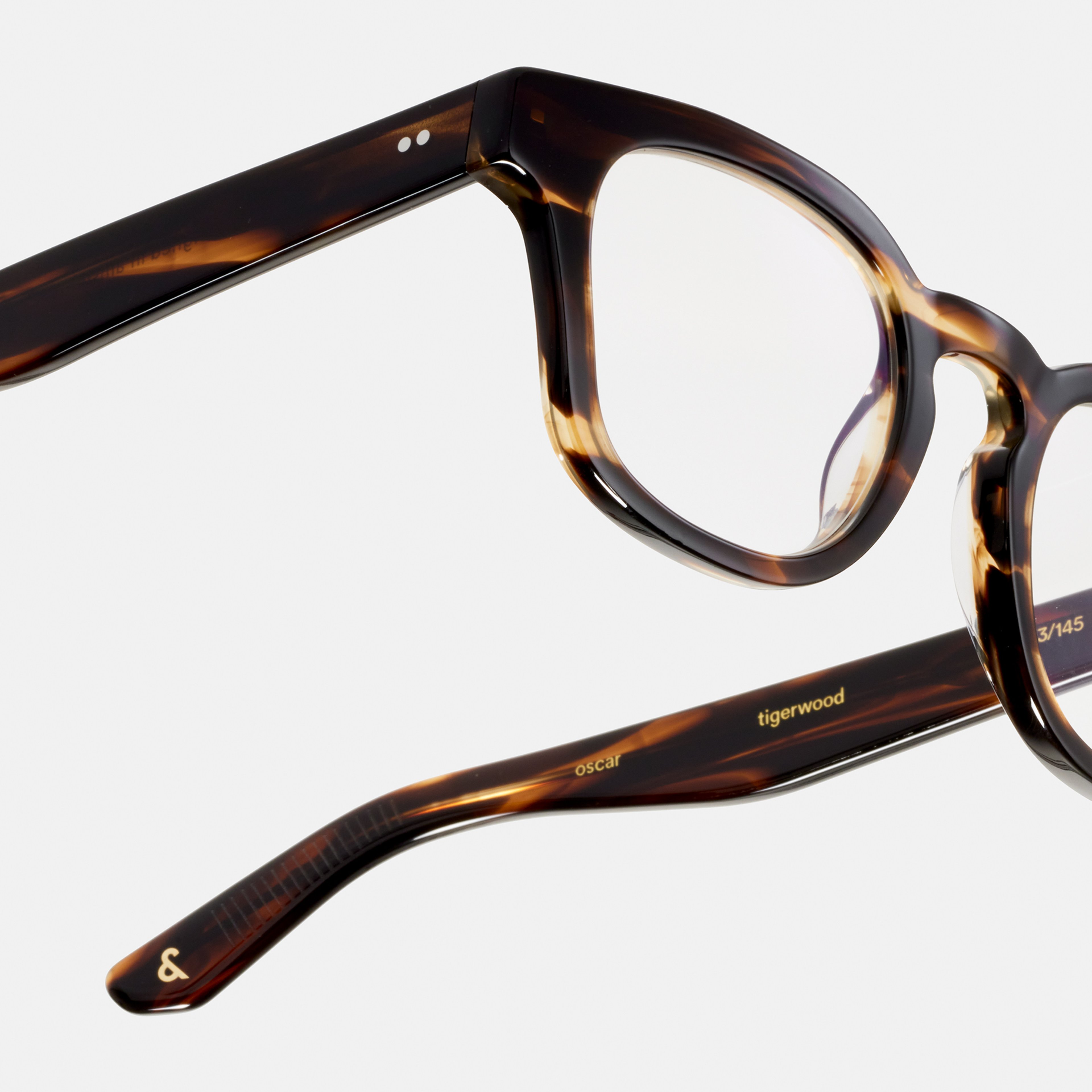 Ace & Tate Optiques | Ronde Acétate in Marron, Orange